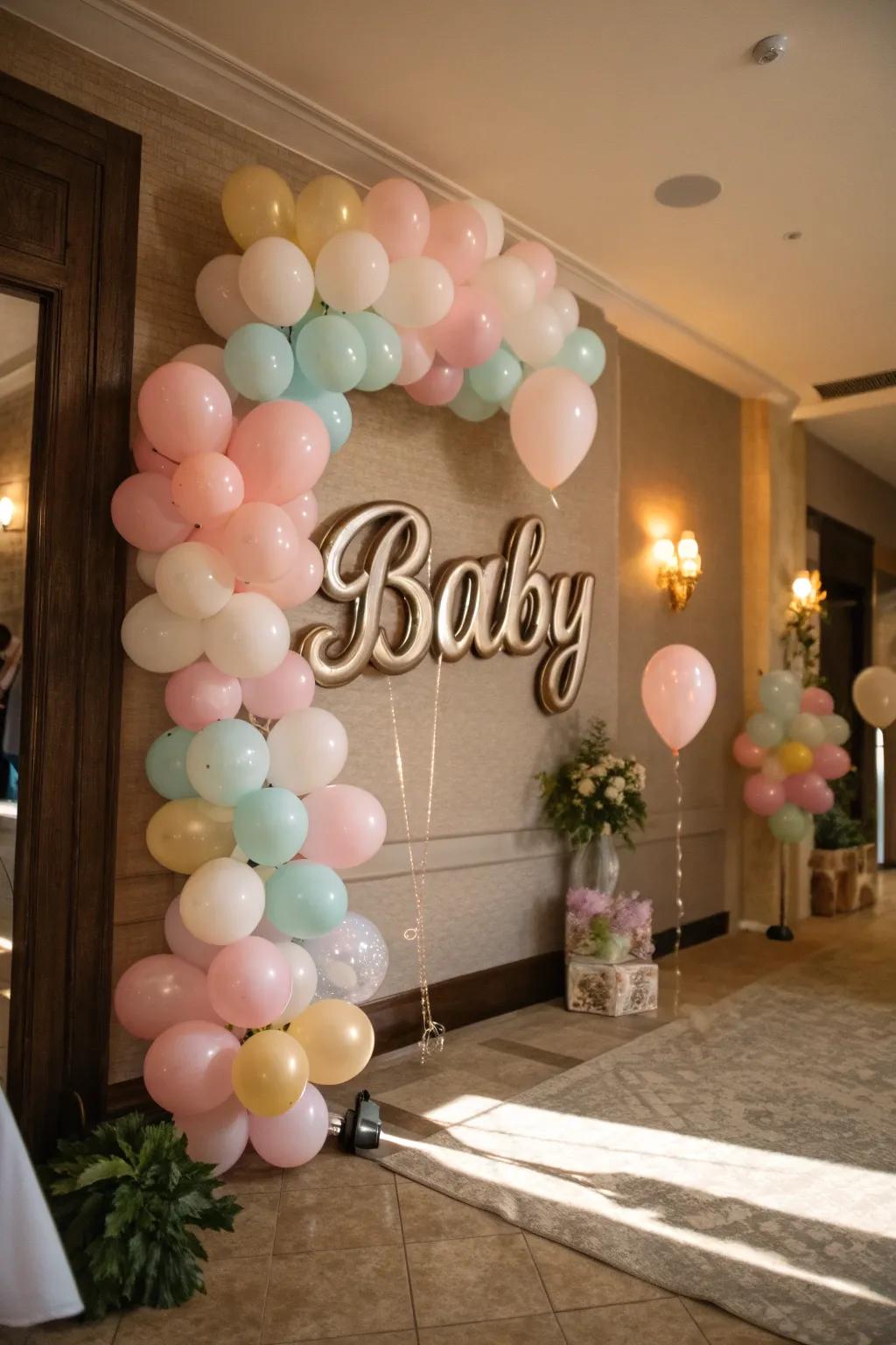 A personalized name display adds a heartfelt touch to the decor.