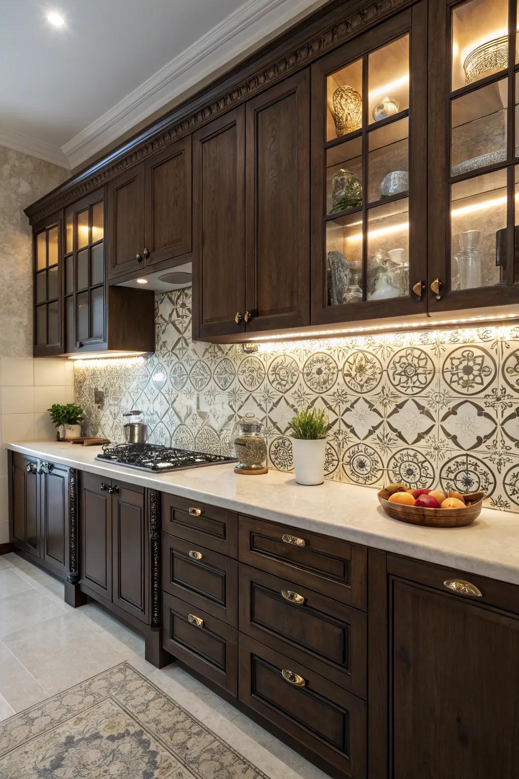Nostalgic charm using retro patterns.
