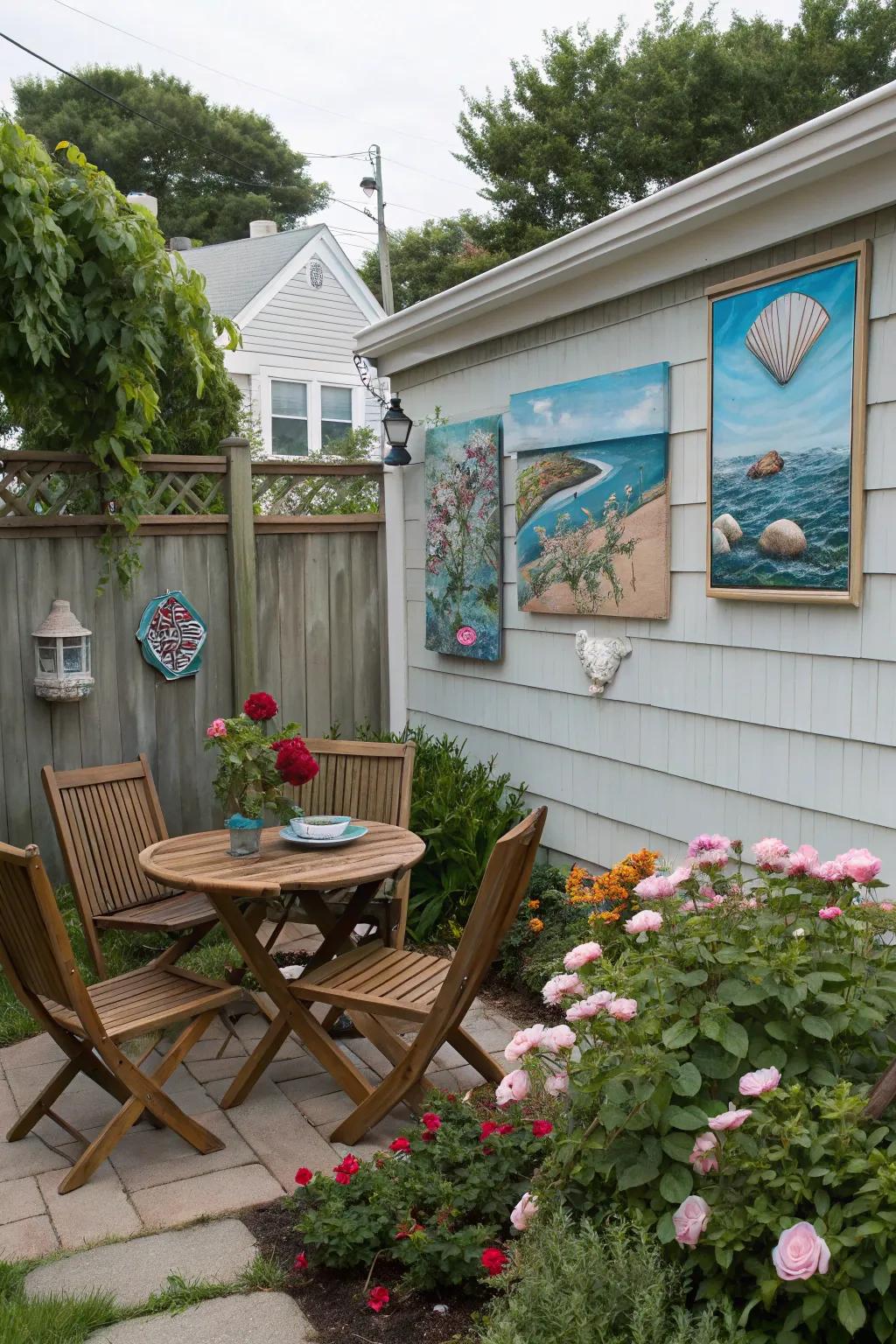Coastal art can upgrade the beach theme and add personality to your space.