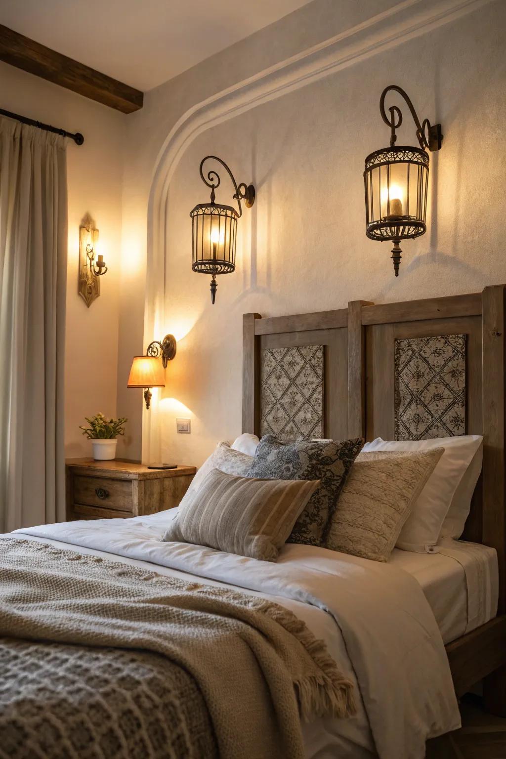 Diffused lights offer a relaxing, ambient glow.
