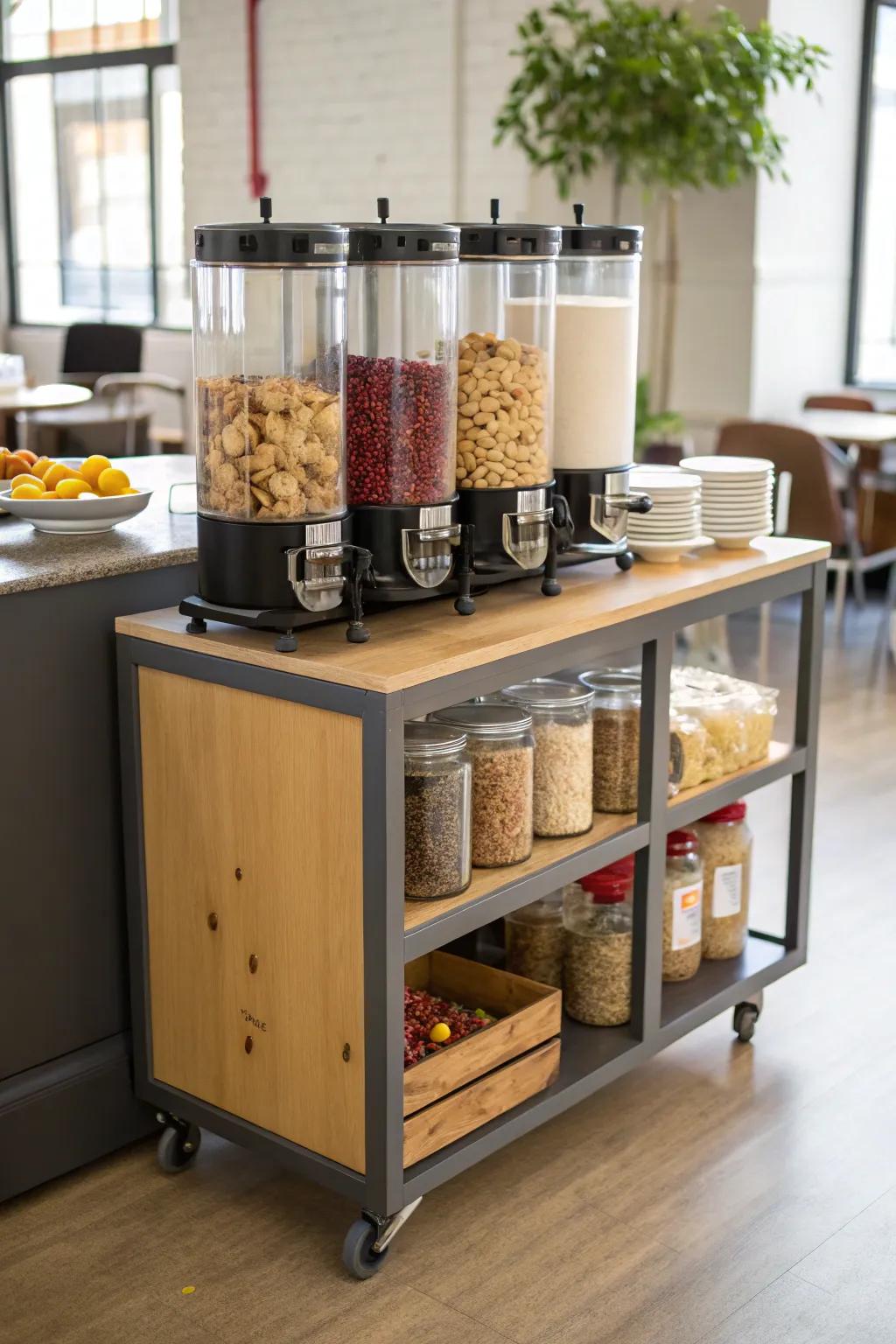 Mobile solutions are ideal for limited spaces.