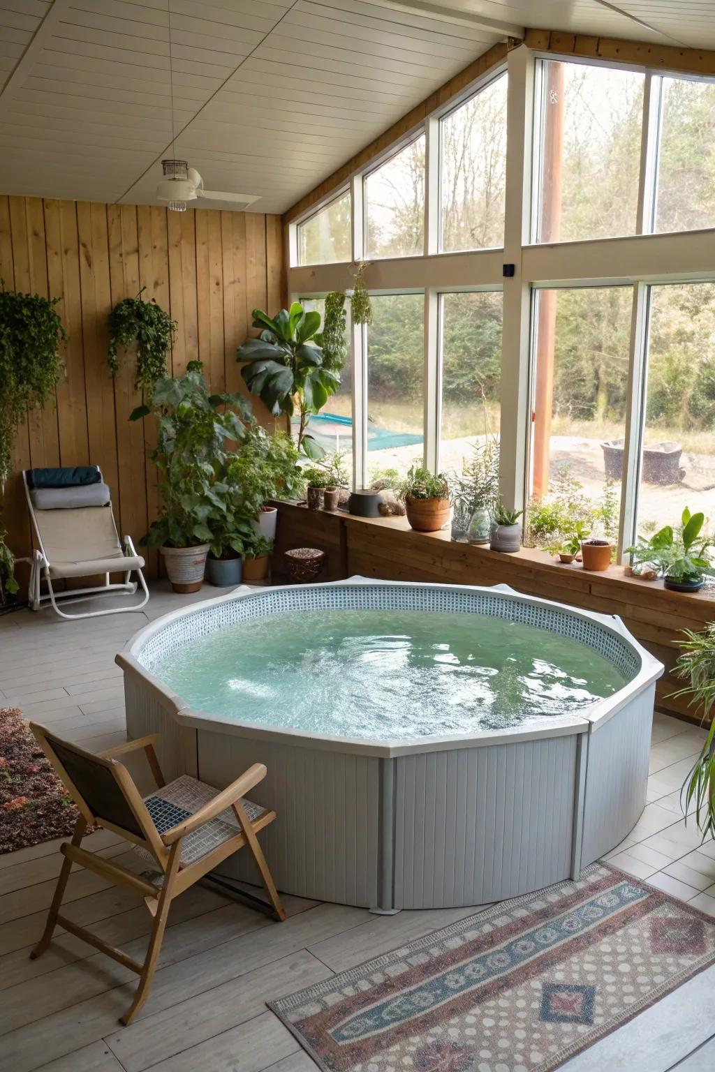 A personalized and reasonably priced option is a DIY above-ground pool.