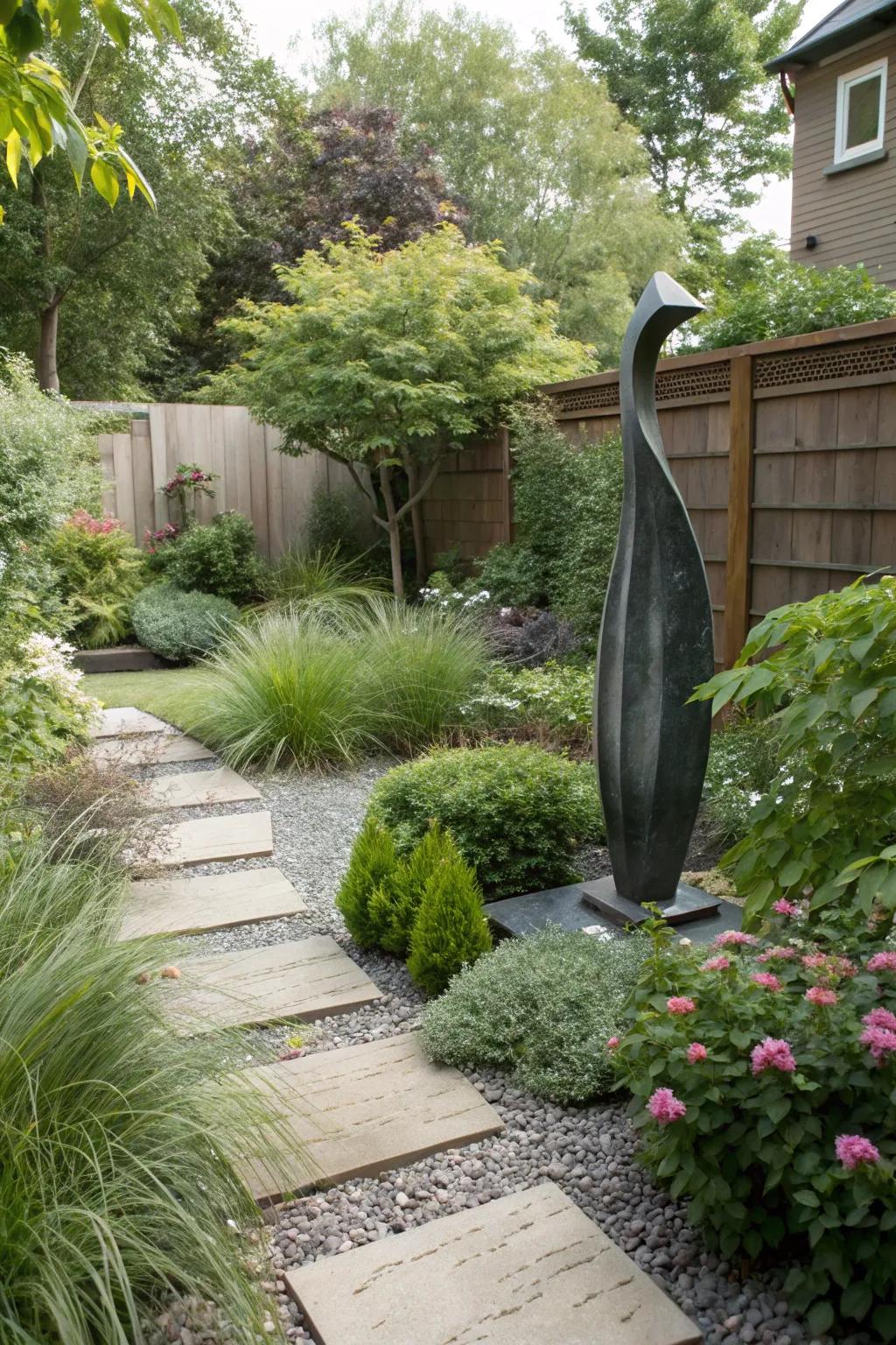 Garden statues instill art within your outdoor environment.