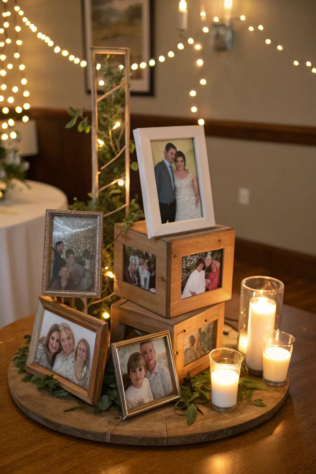 Personal accents make your centerpiece meaningful and unique.