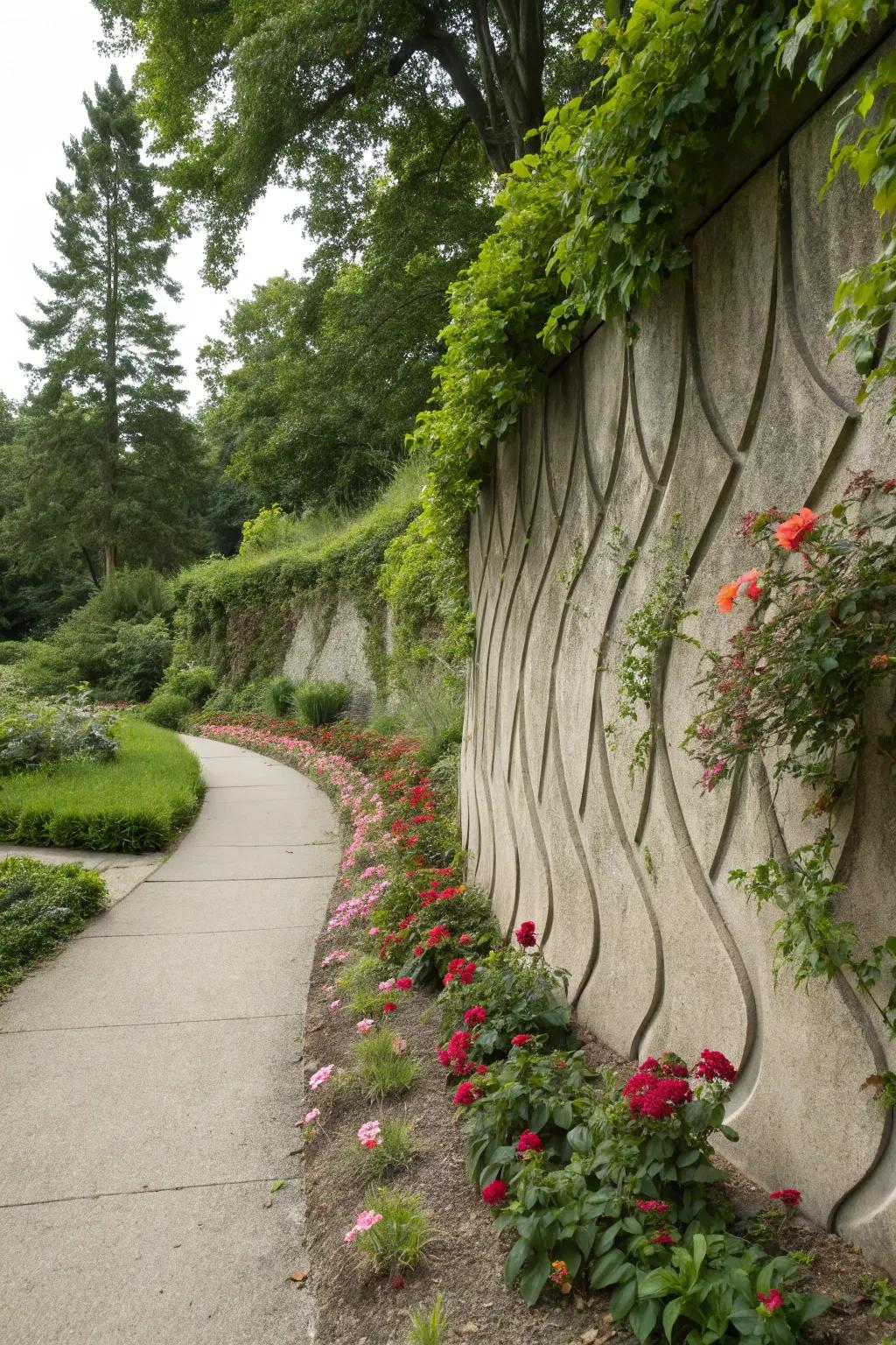 Natural forms fashion harmony between structures and nature.