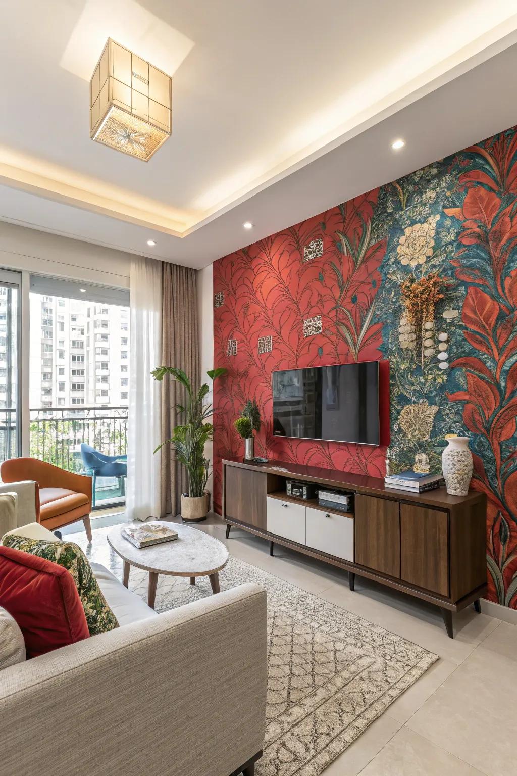 Emphasized walls introduce depth and character.
