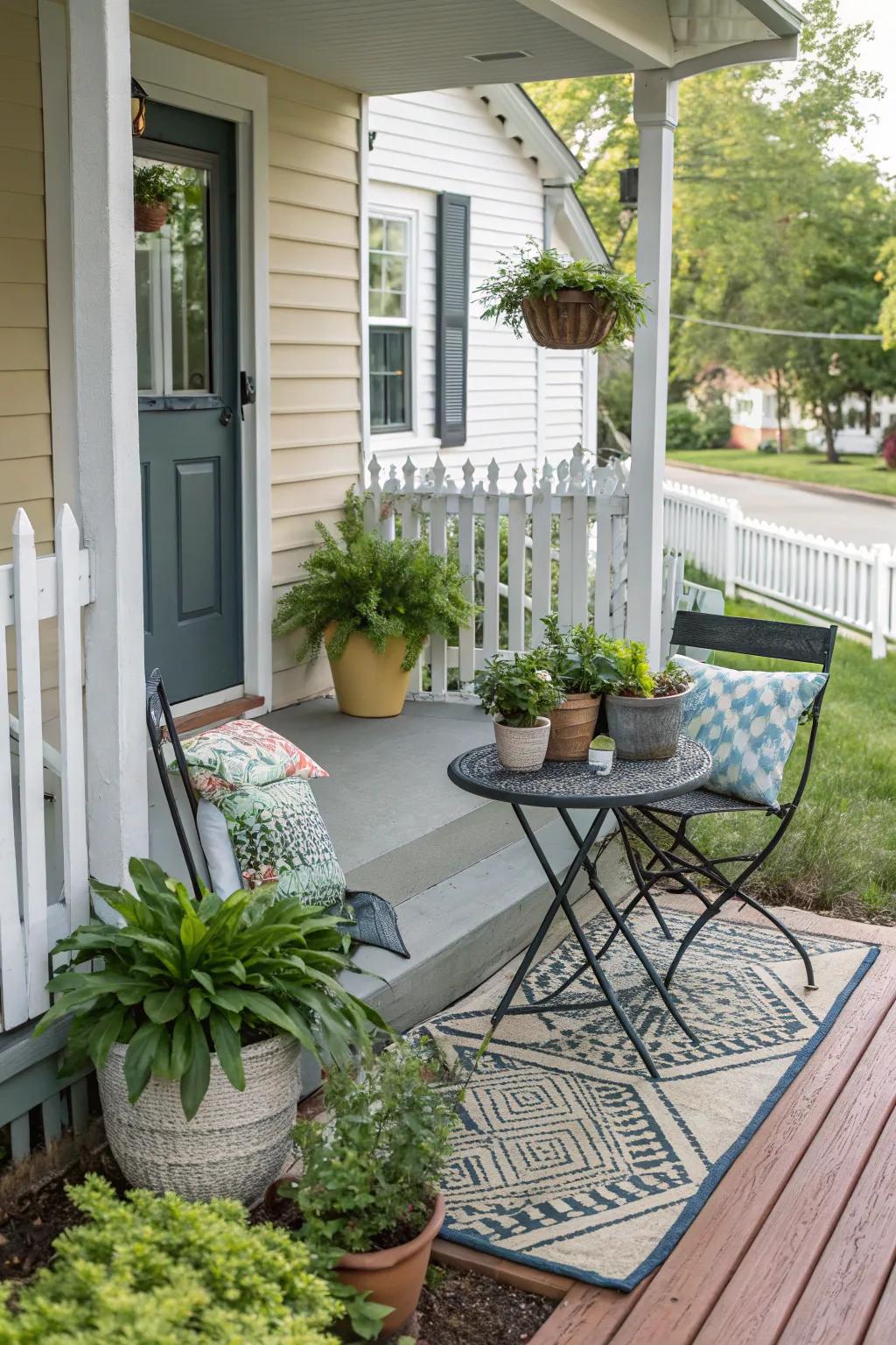 Cafe furniture give a perfect place for you on your porch.