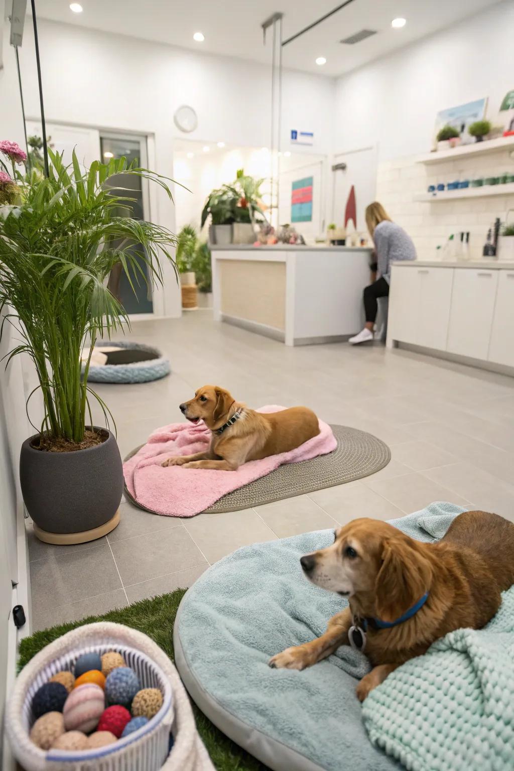 A sensory zone for a calming and amusing sensation.