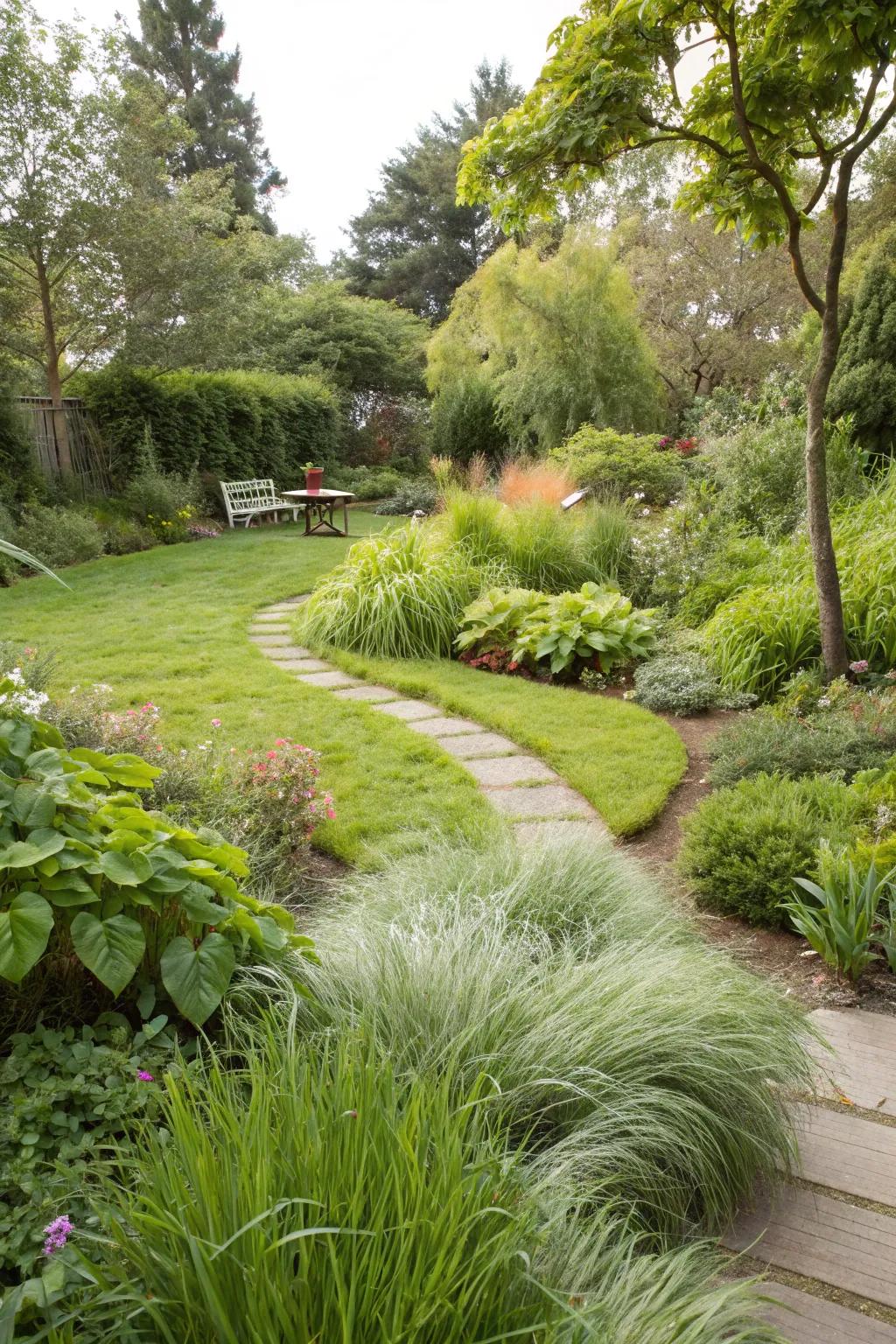 Low-water alternatives to traditional turf maintain your garden's verdant appearance while remaining sustainable.