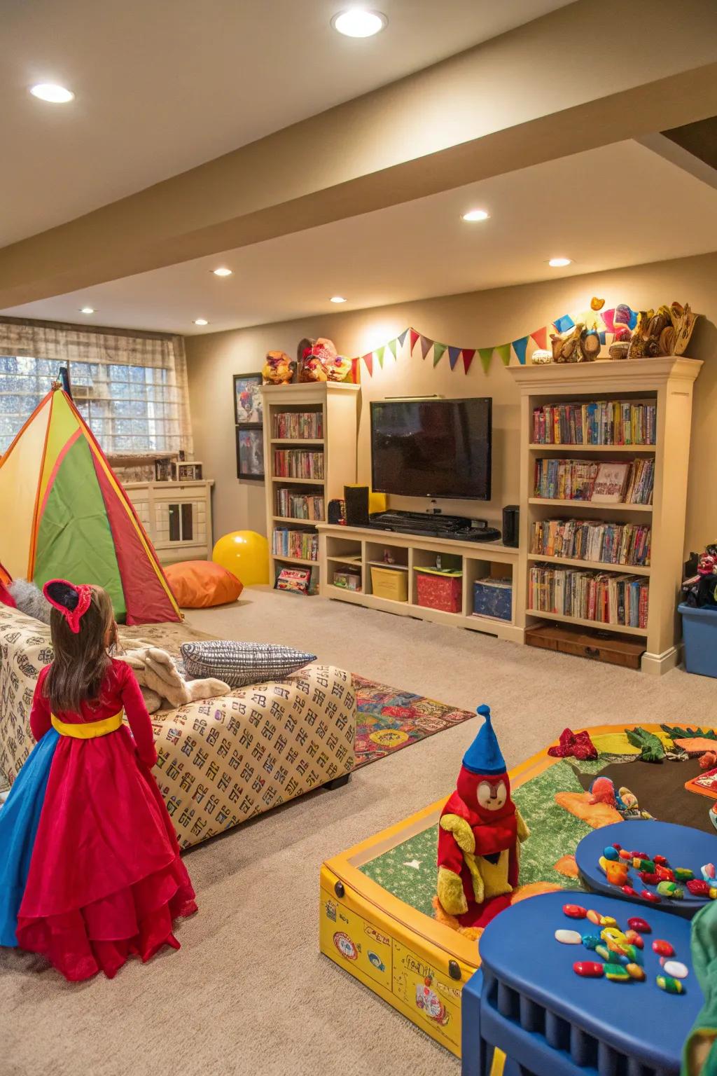 A play area to foster children's imagination and ingenuity.