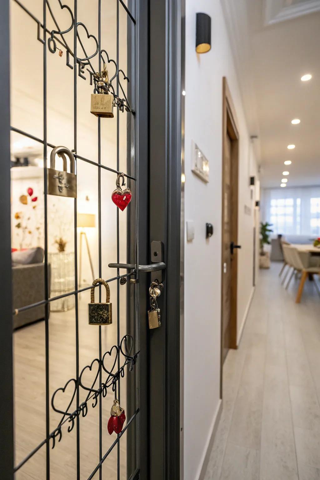 Celebrate affection with a unique affection fasteners display.