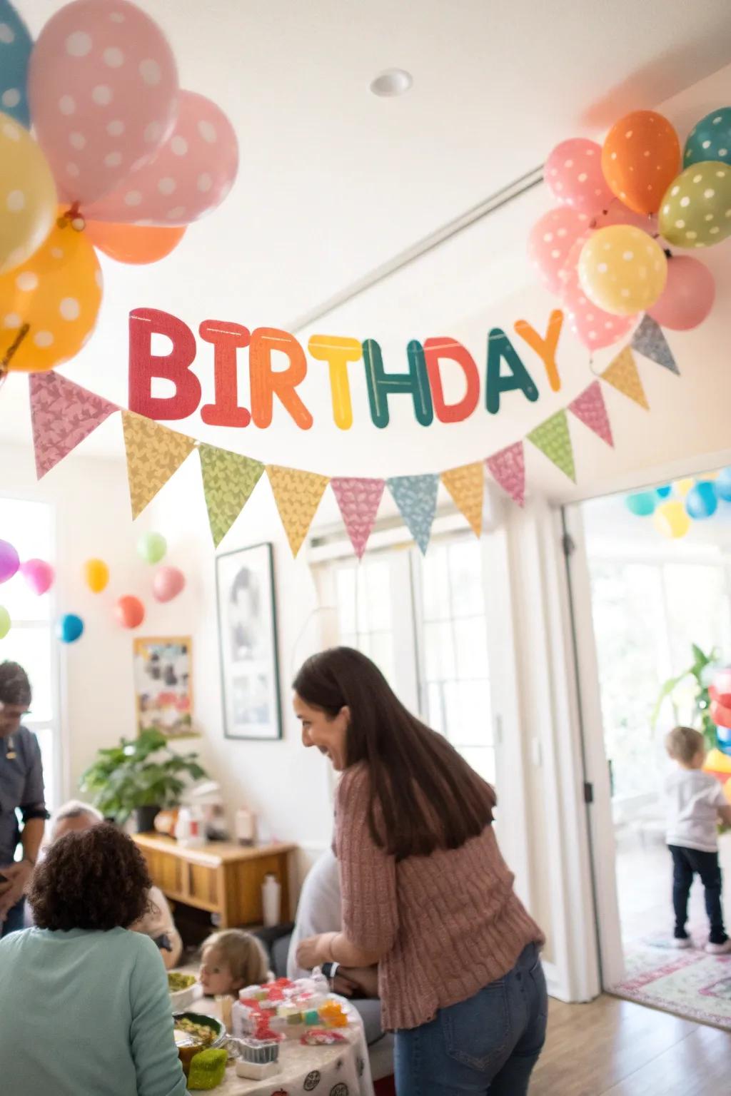 Any celebration will be made more memorable with personalized felt garlands.