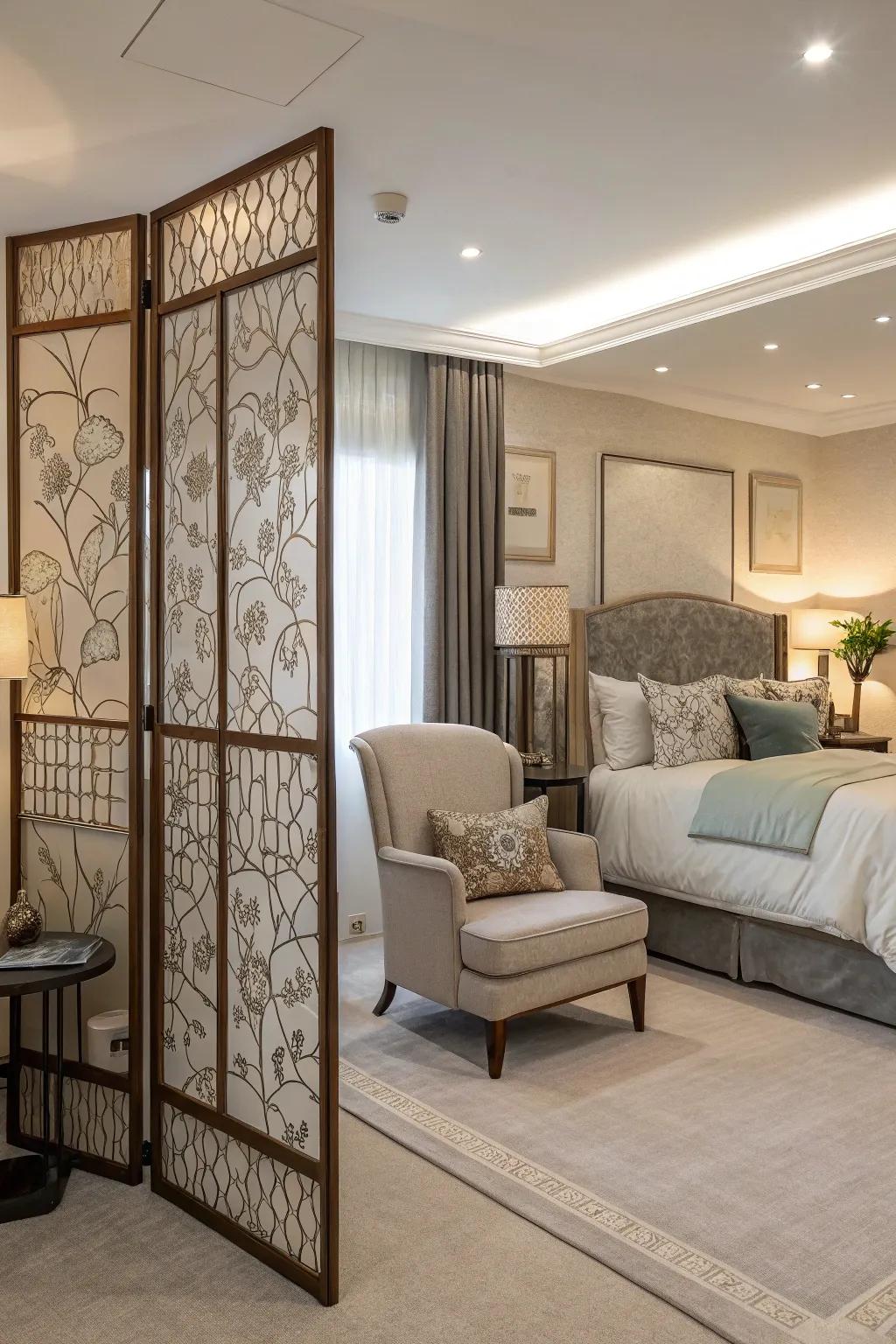 Room dividers for energy guidance and privacy.