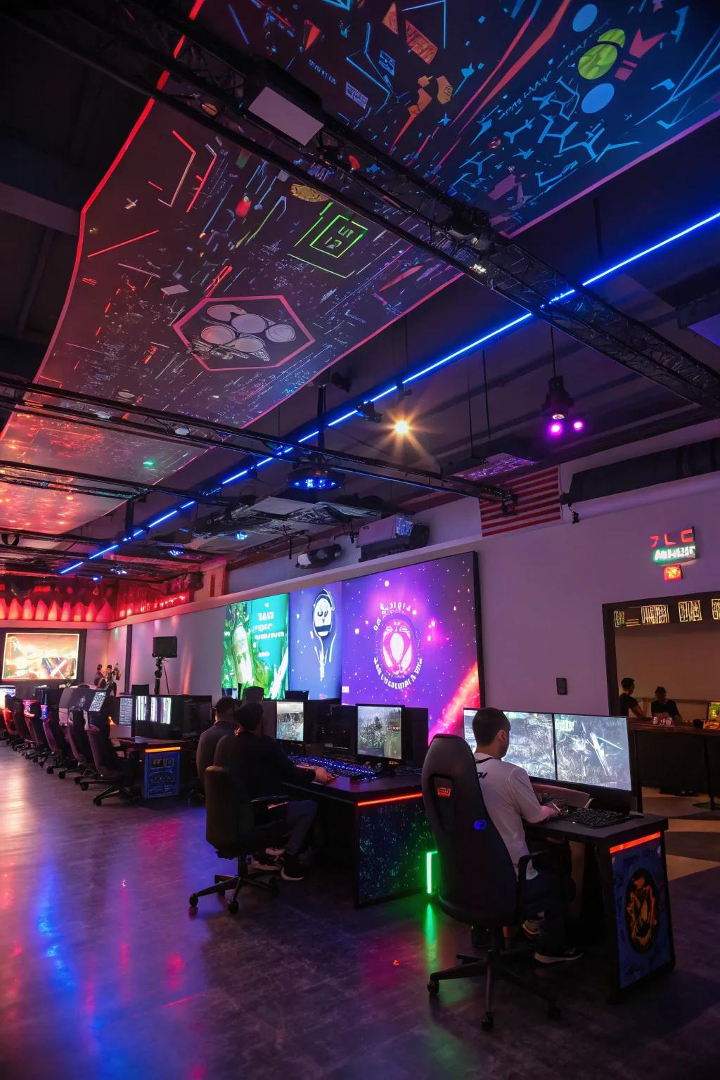 Change scenery using projected visuals.