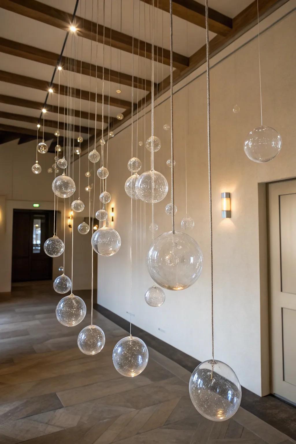 With floating sphere illusions, surprise people.