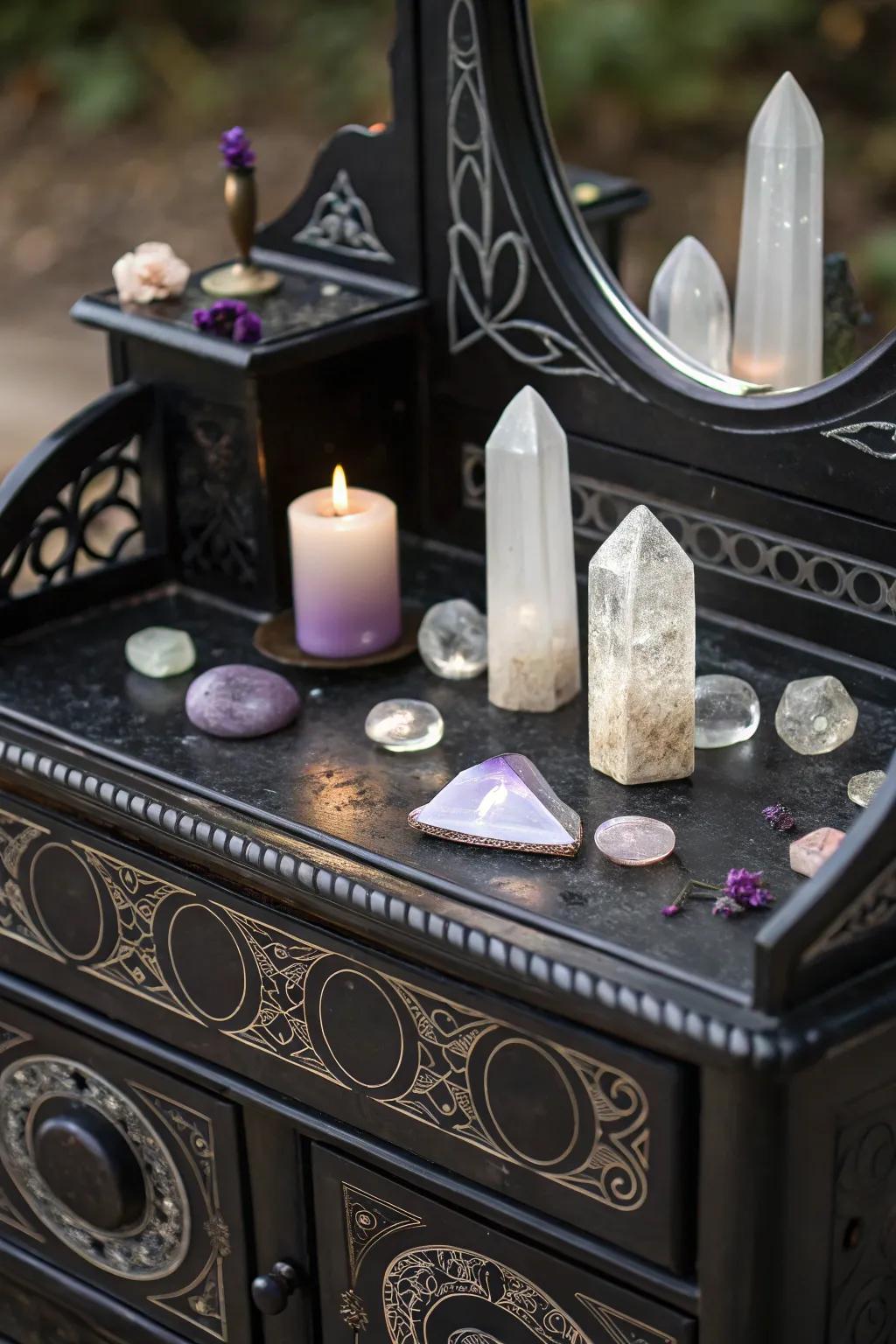 Gemstones add beauty and positive energy to your dressing table.
