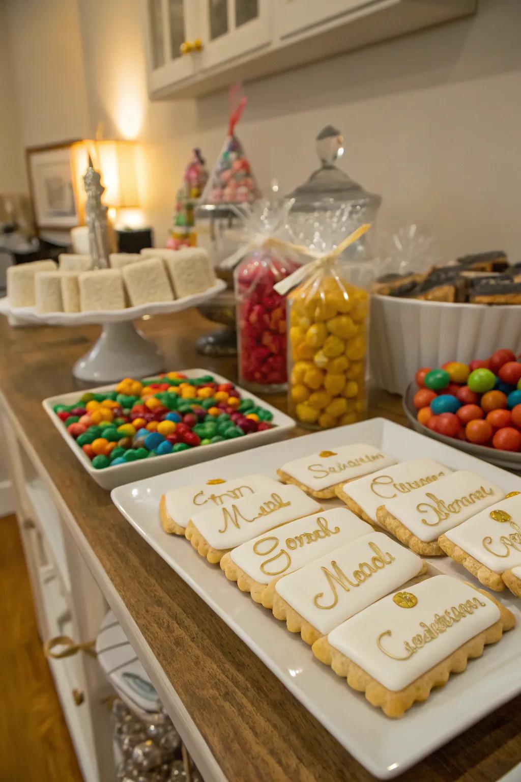 Sweet dough certifications are a sweet addition to your candy table.