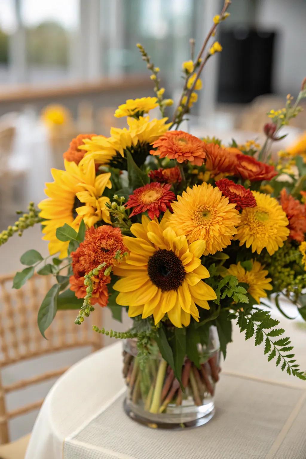 Vibrant and cheerful seasonal flower designs.