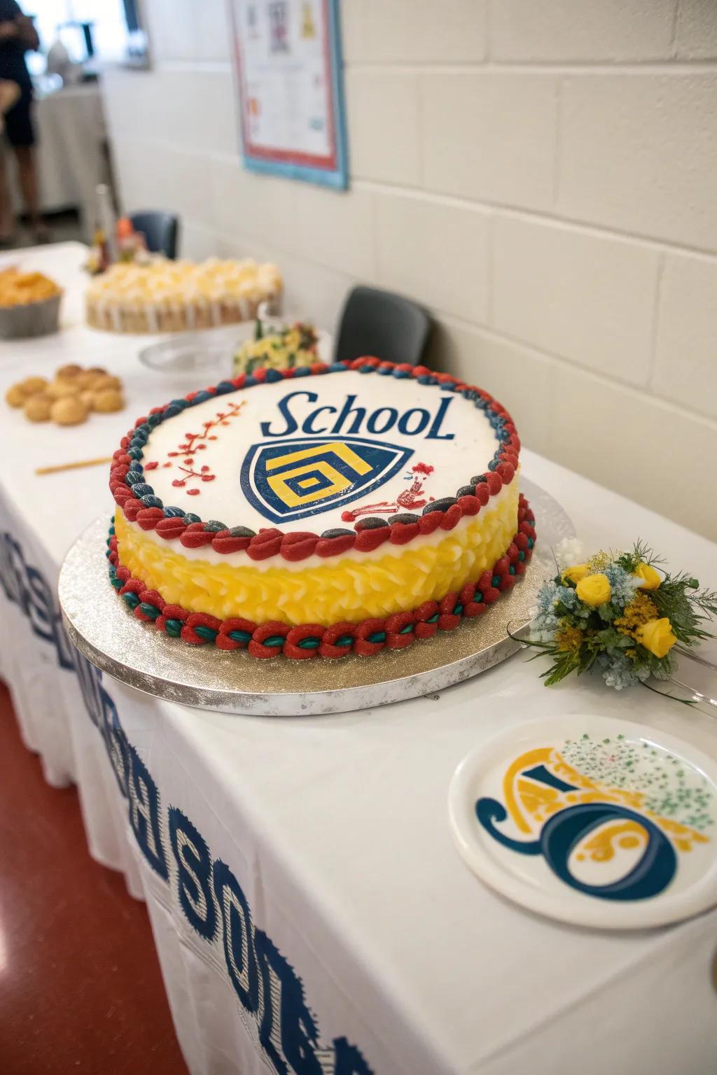 A custom cake makes for a memorable centerpiece.