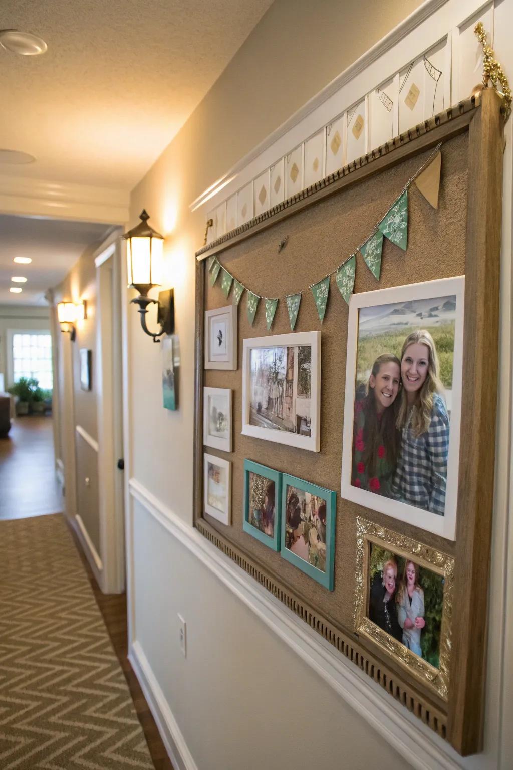 Cherish memories through a heartfelt snapshot collection display.