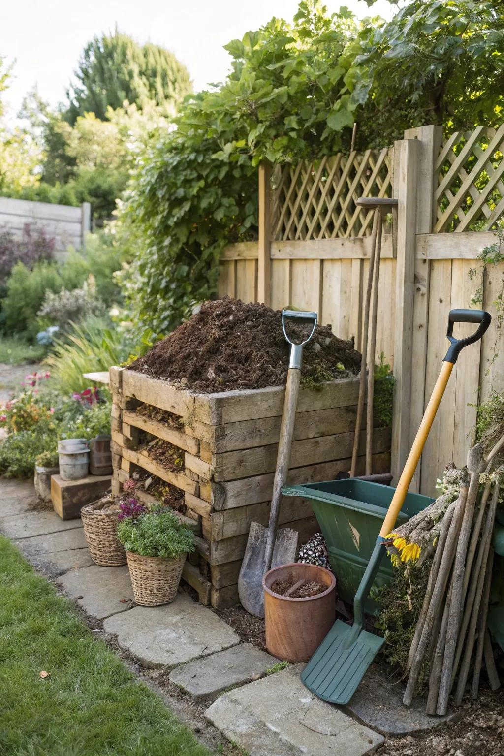 Composting transforms waste into a resource rich in nutrients.