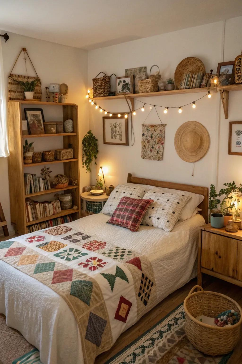 Handcrafted items add a personal and warm touch.