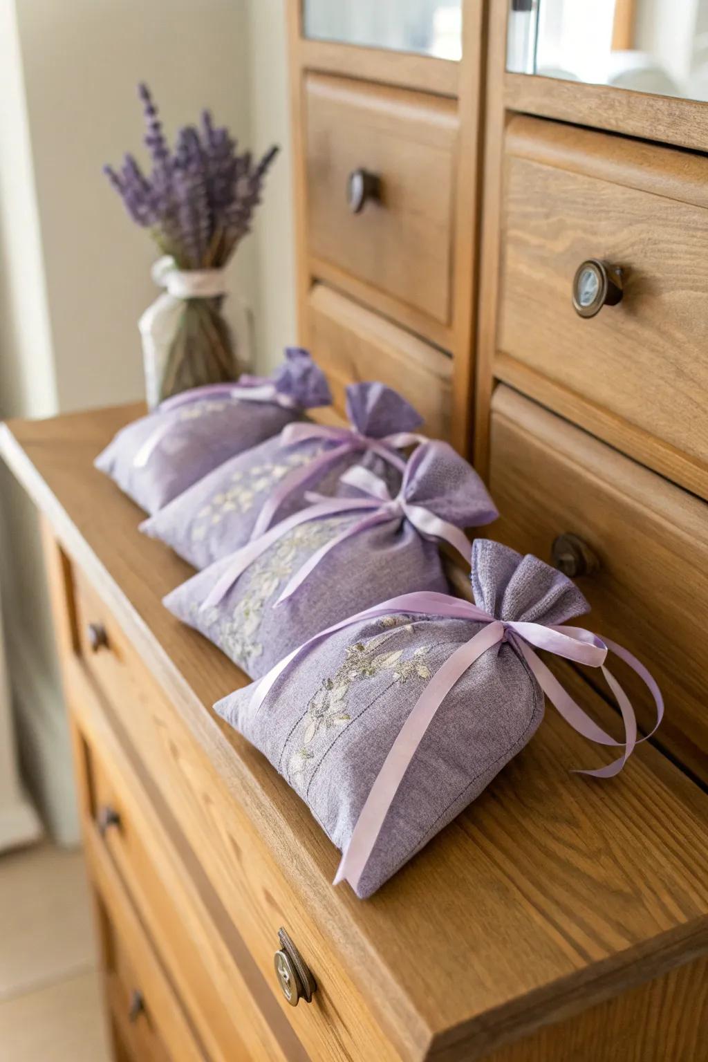 Newly perfumed lavender pouches for your dwelling.