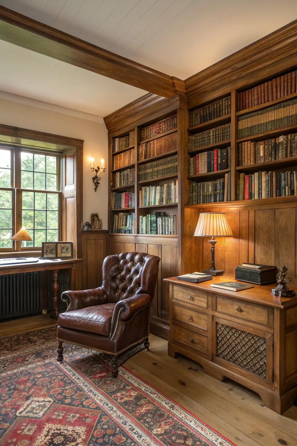 Vintage finds that add character and charm to your library.