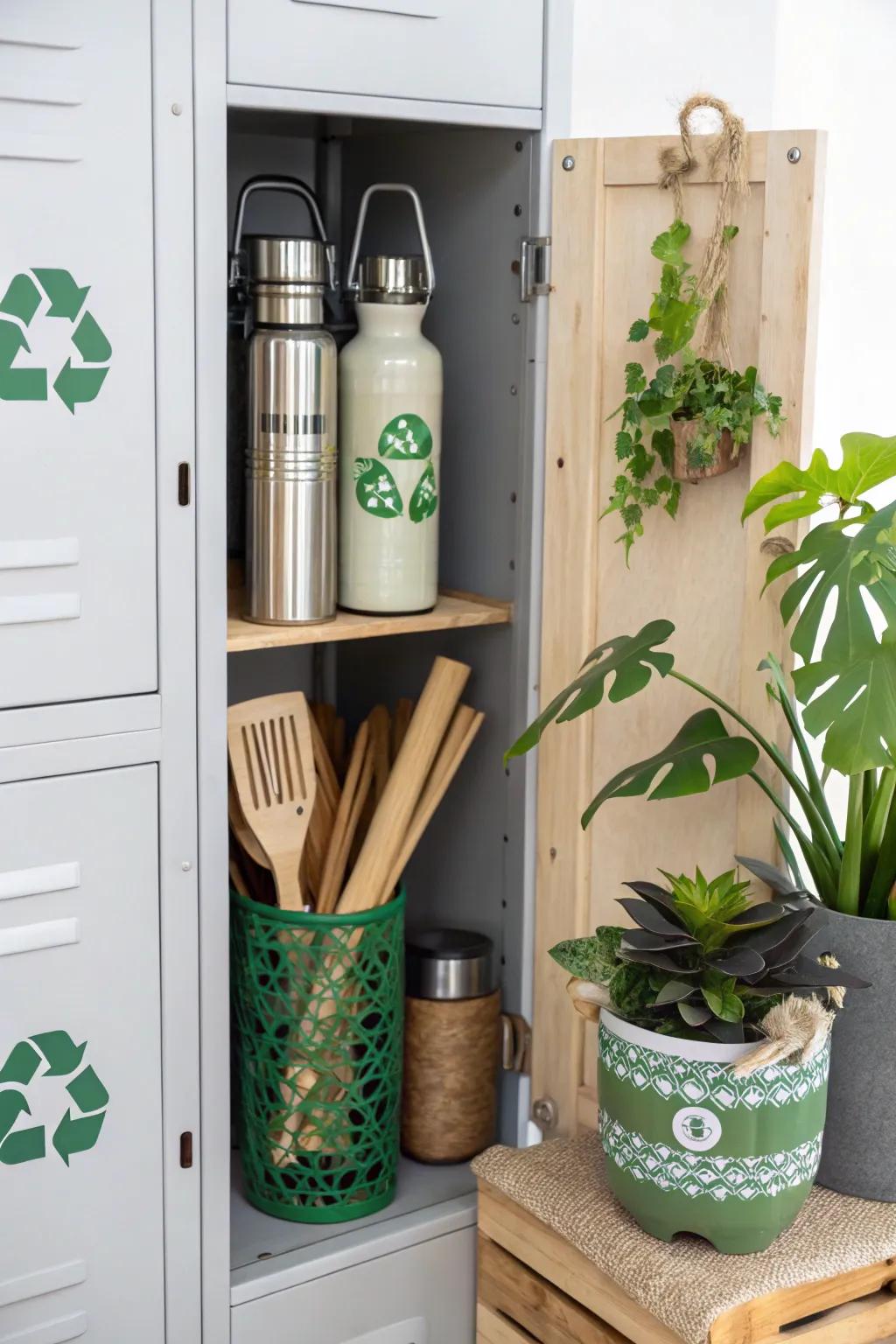 Choose eco-friendly decor for a stylish and sustainable unit.