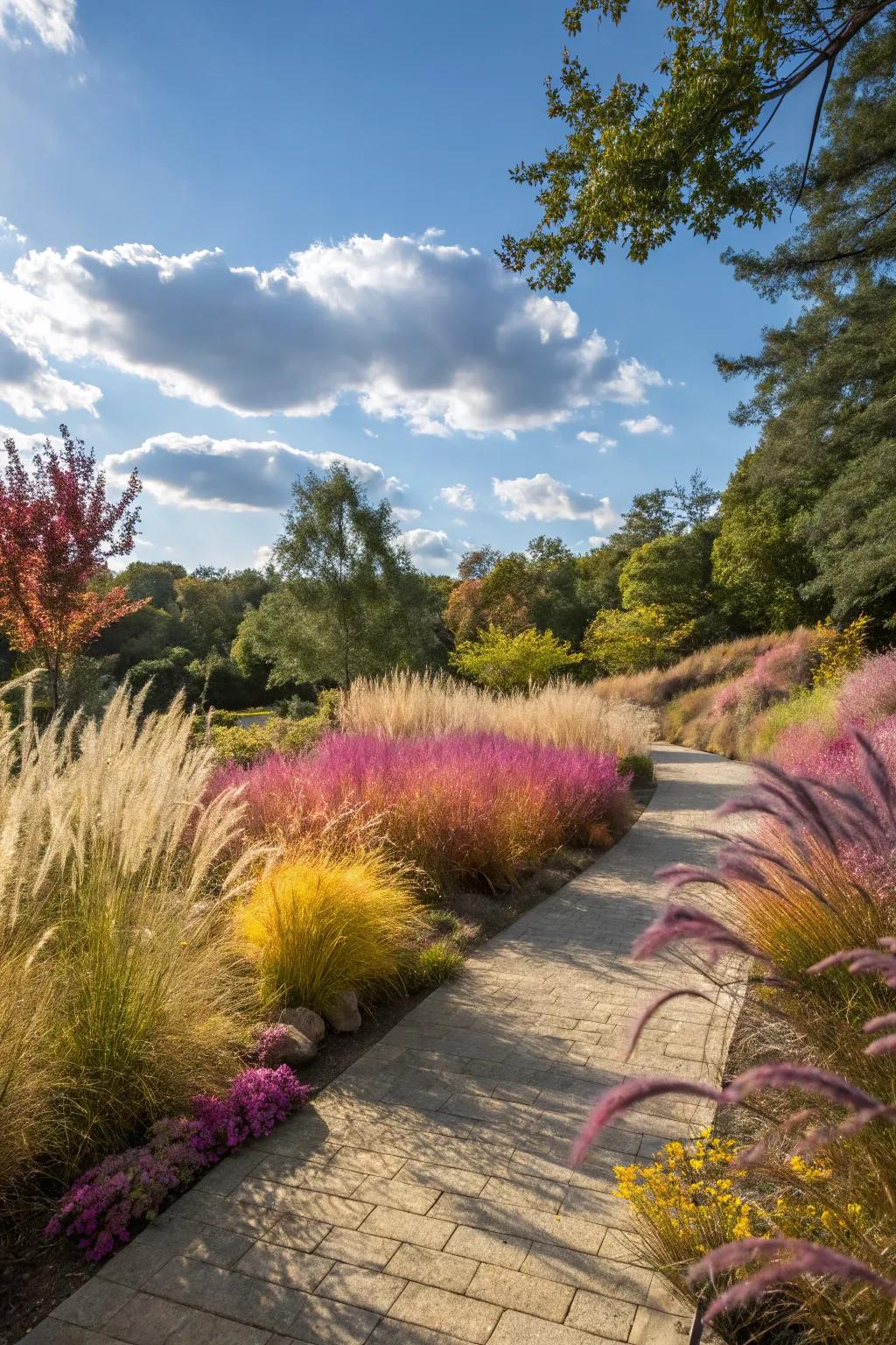 Decorative grasses that bring dynamic beauty to any garden space.
