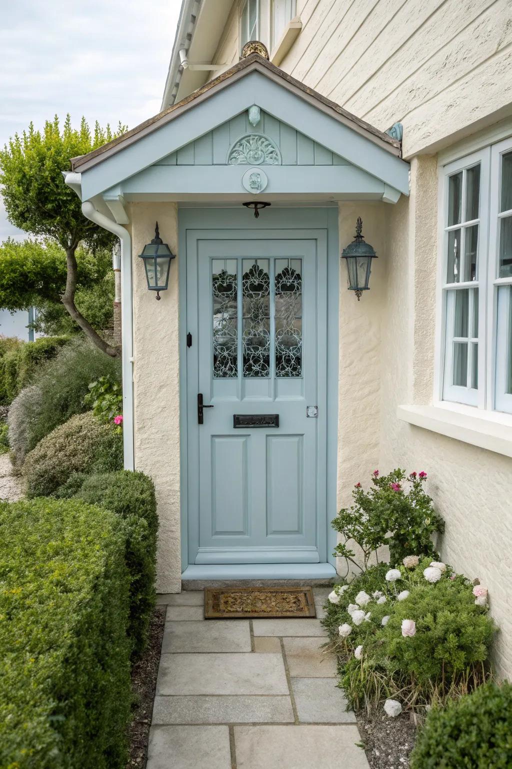 Coastal-style entryways offer a relaxed and inviting atmosphere.