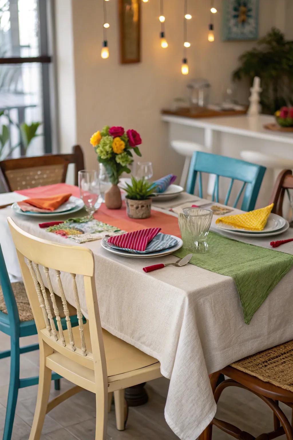 Eclectic subtleties infuse personality and fun into your table setting.