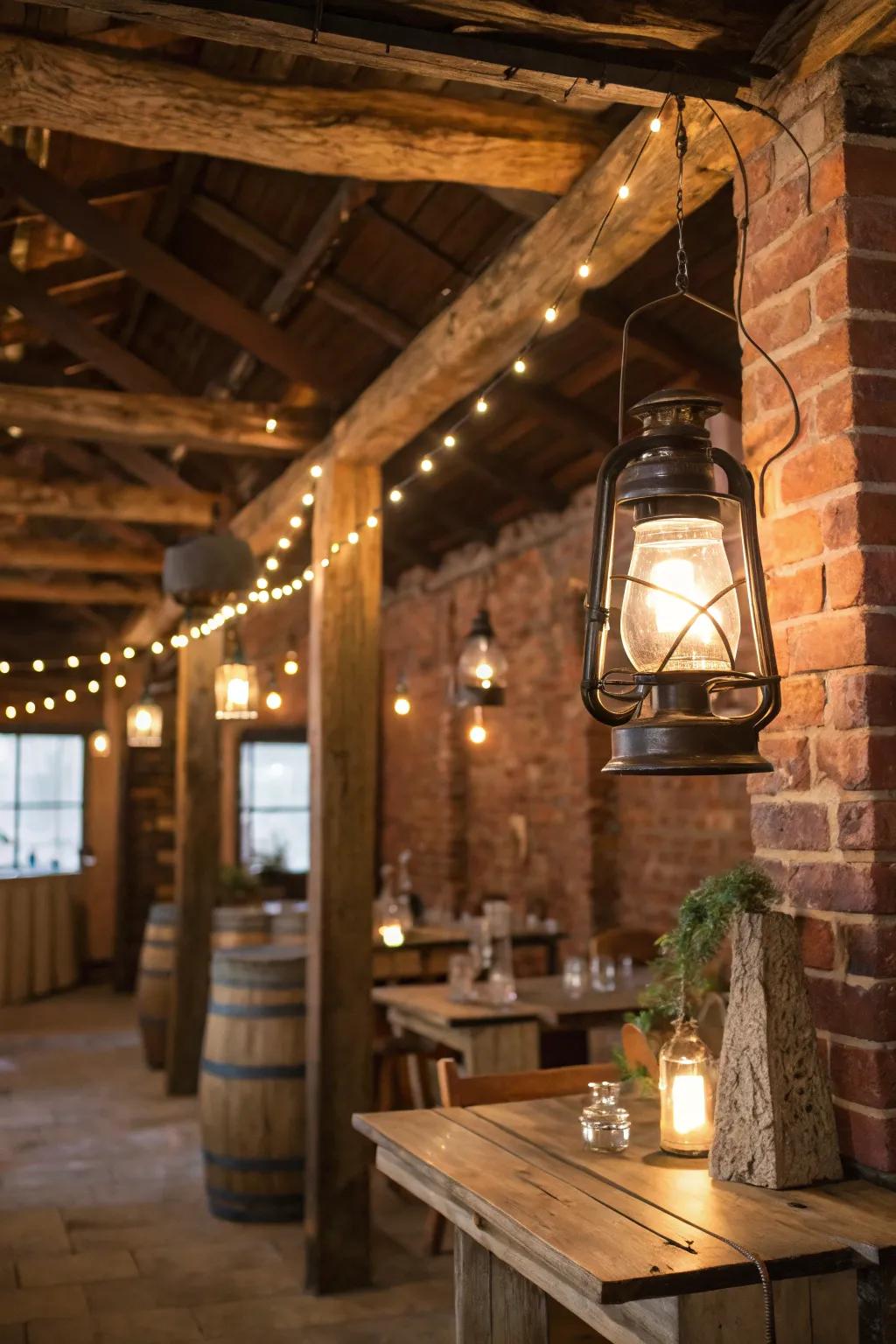Nostalgic beacons infuse the decor with a sense of nostalgia and charm.
