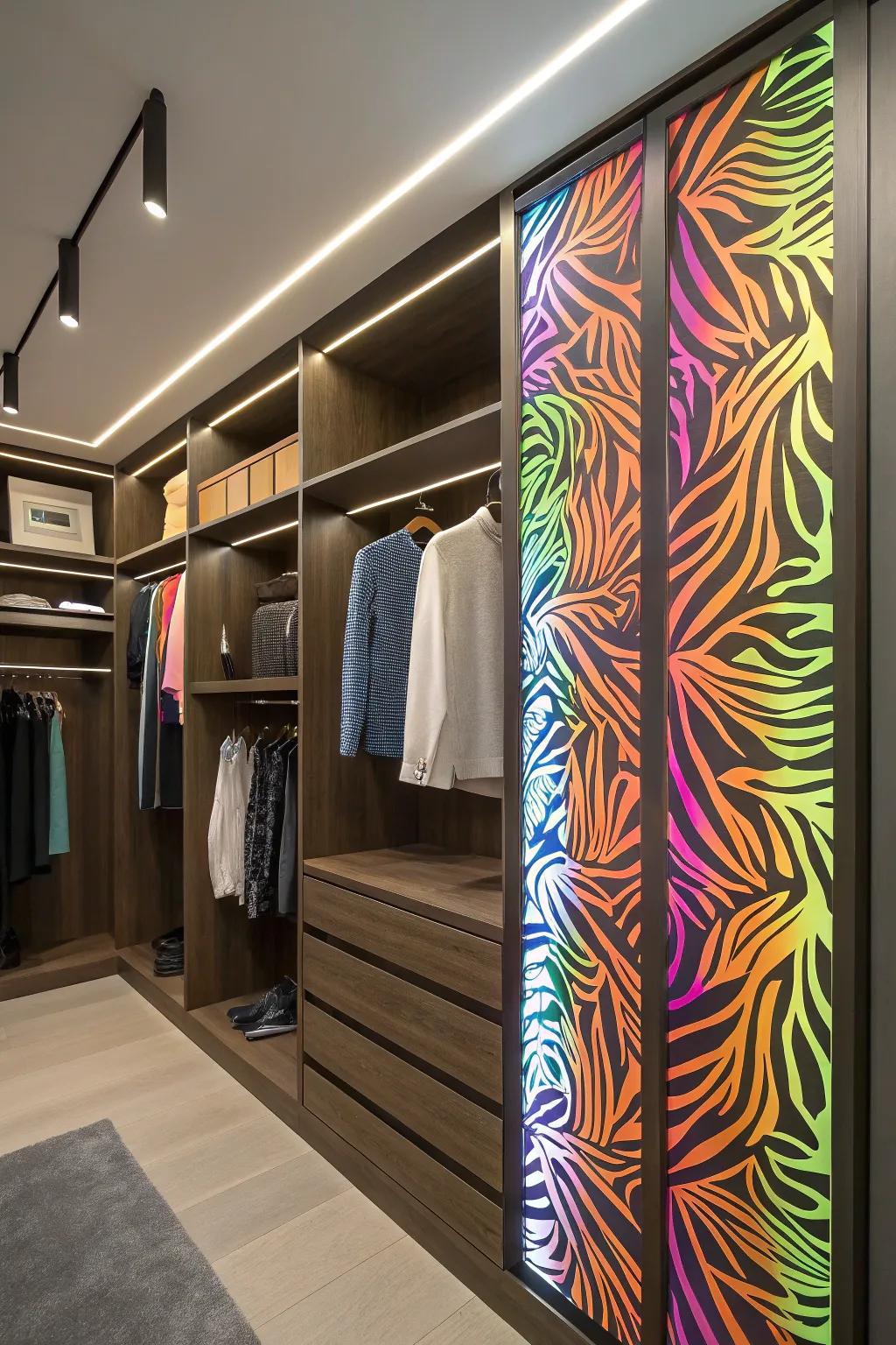 Chic style featuring neon faunal prints.