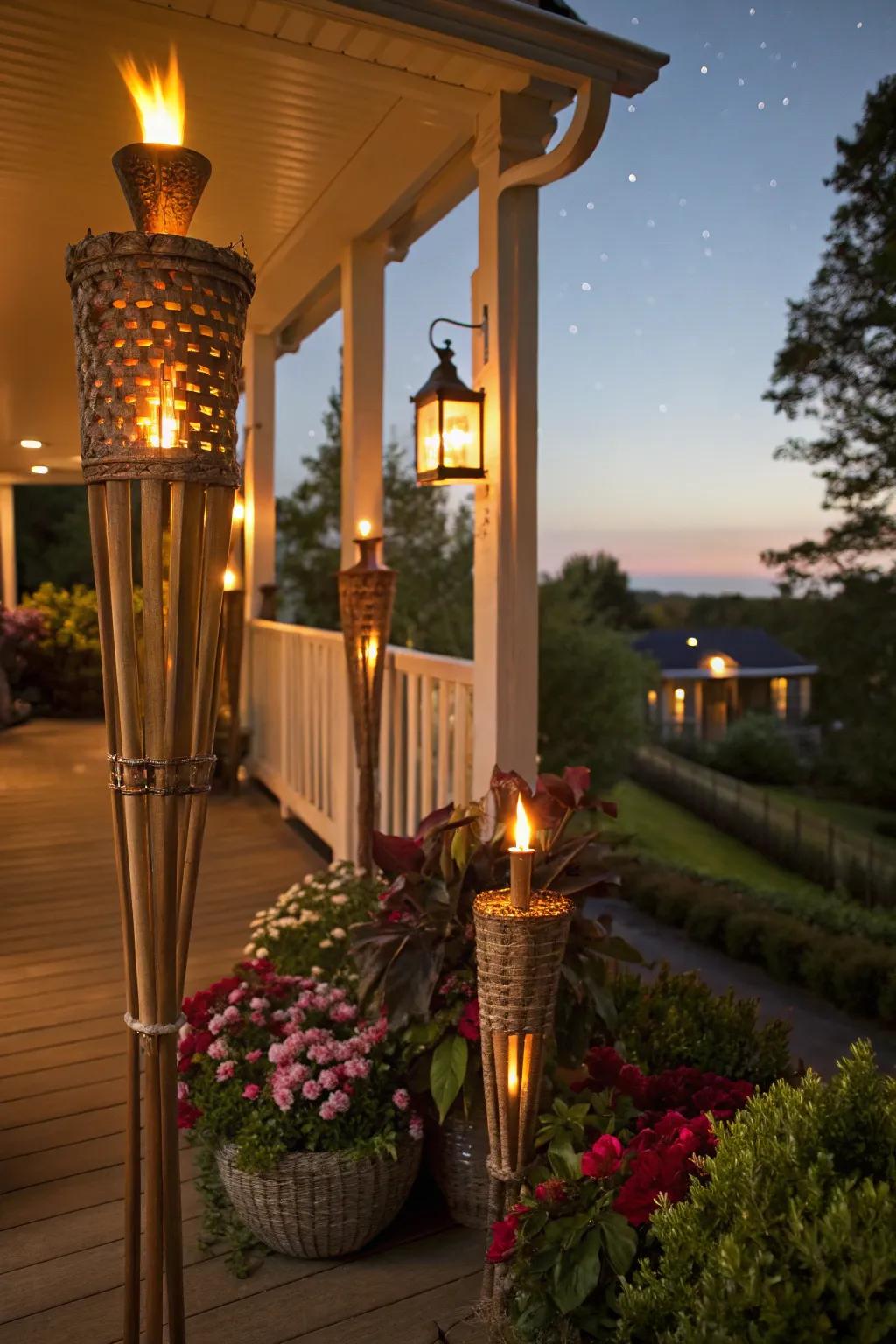 Flares bring a festive and exotic sensation to your space.