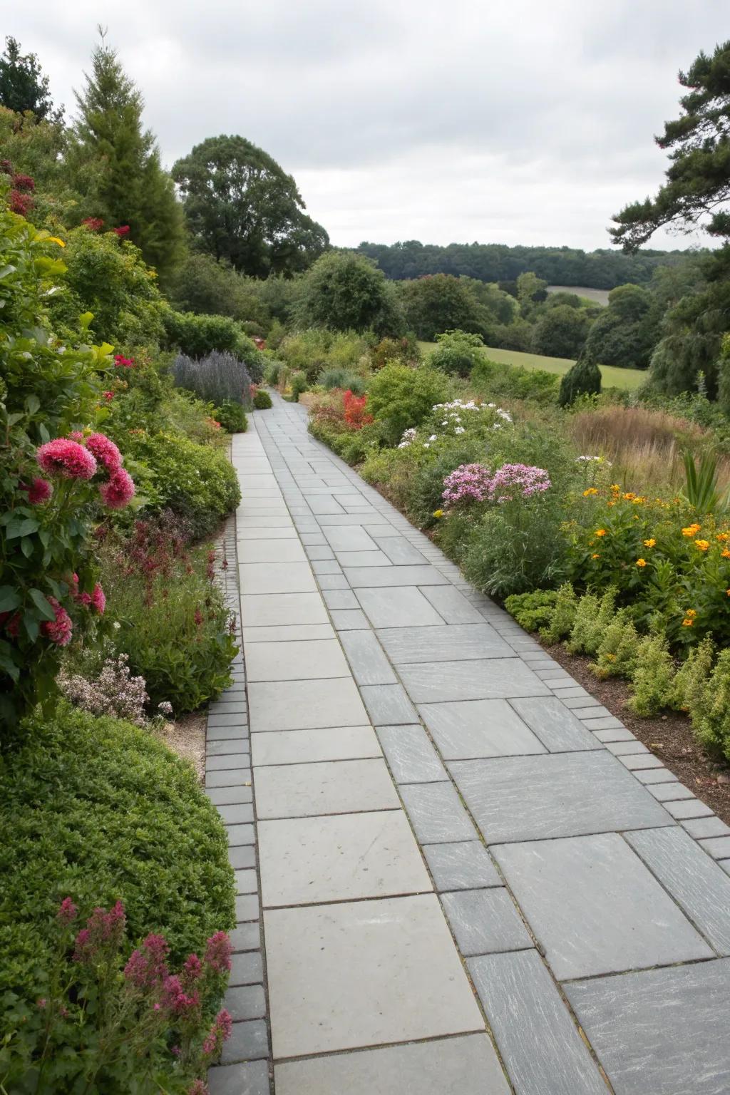 Embrace versatility through chic gray tiles.