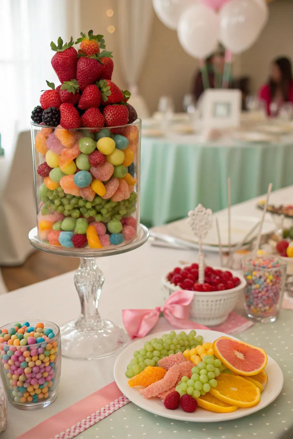Interactive focal points offer both décor and refreshments.