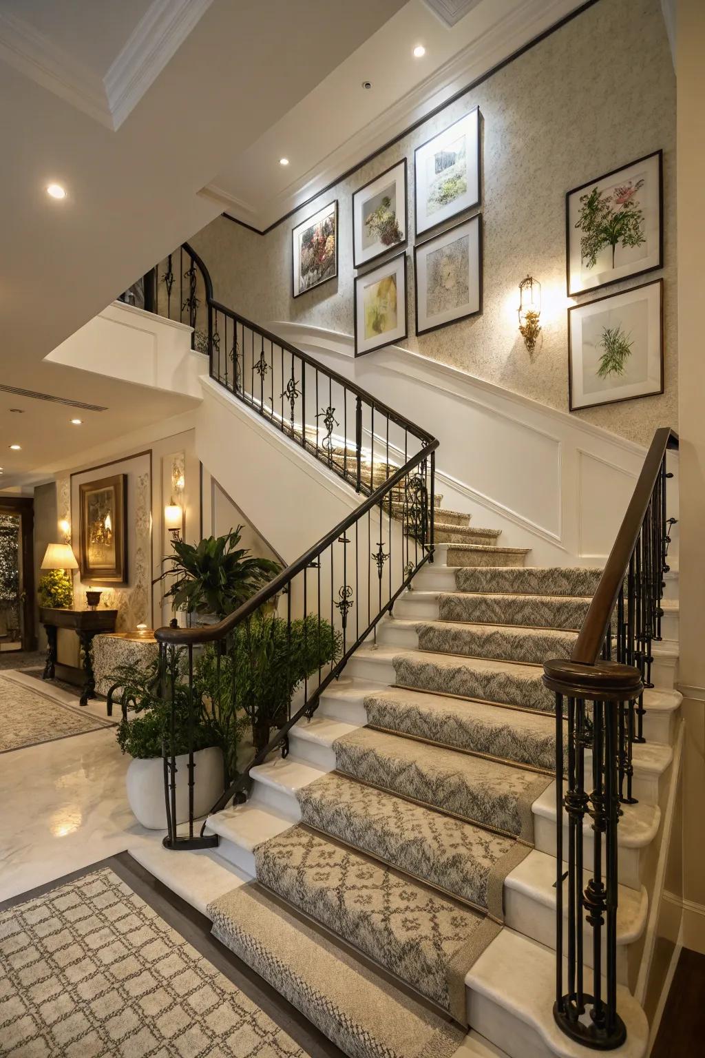 Render stairways unforgettable through fashionable paneling.
