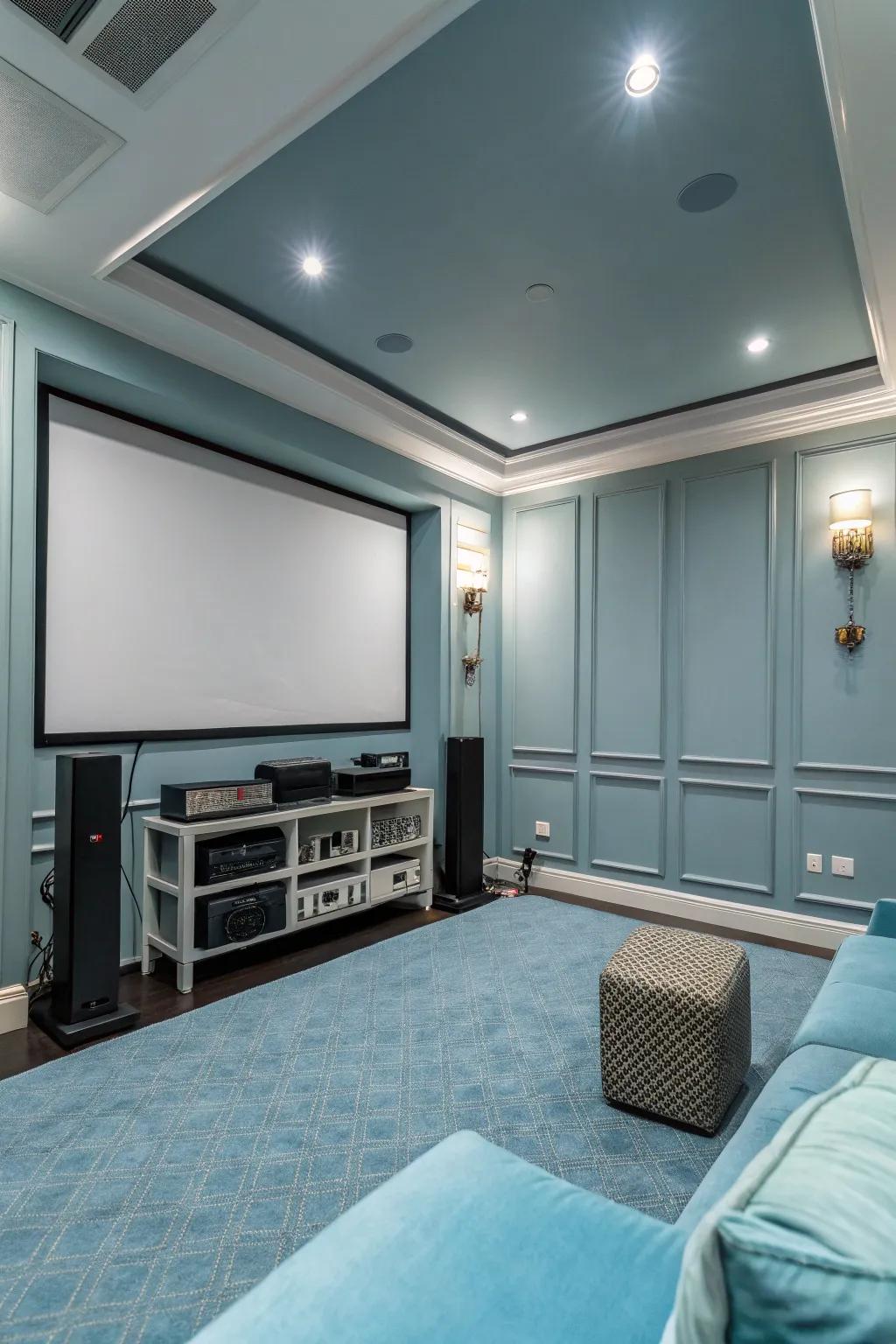 A harmonious color palette creates a calming and inviting atmosphere.
