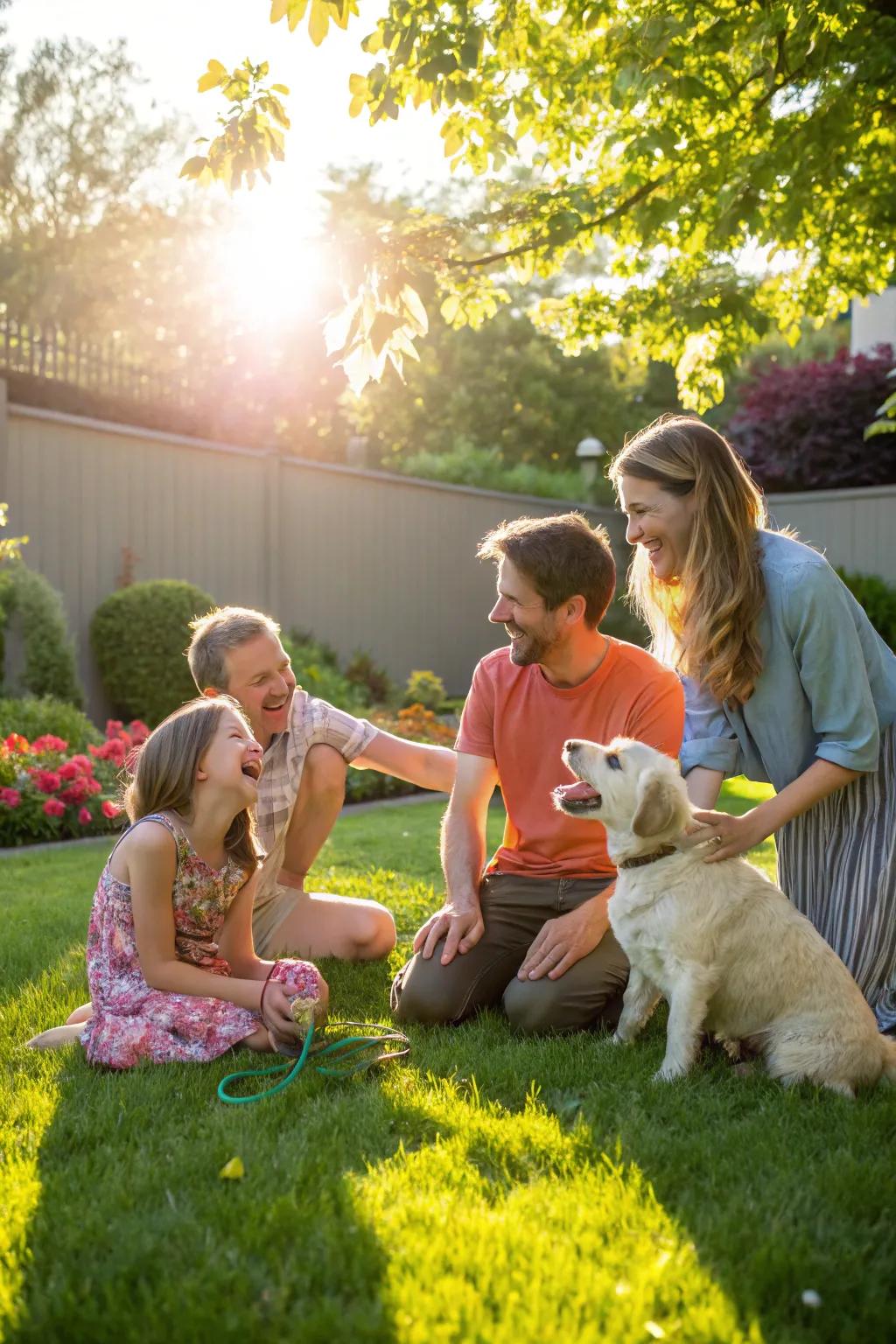 Allow your pets to participate in the enjoyment and introduce warmth to your family images.