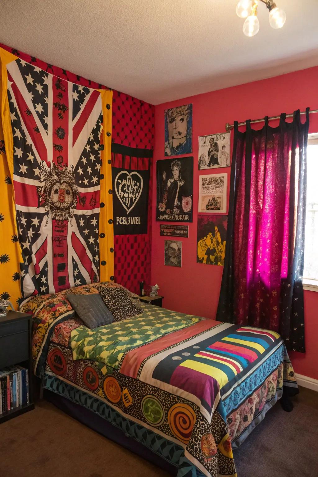 Invigorate your area with daring prints and patterns.
