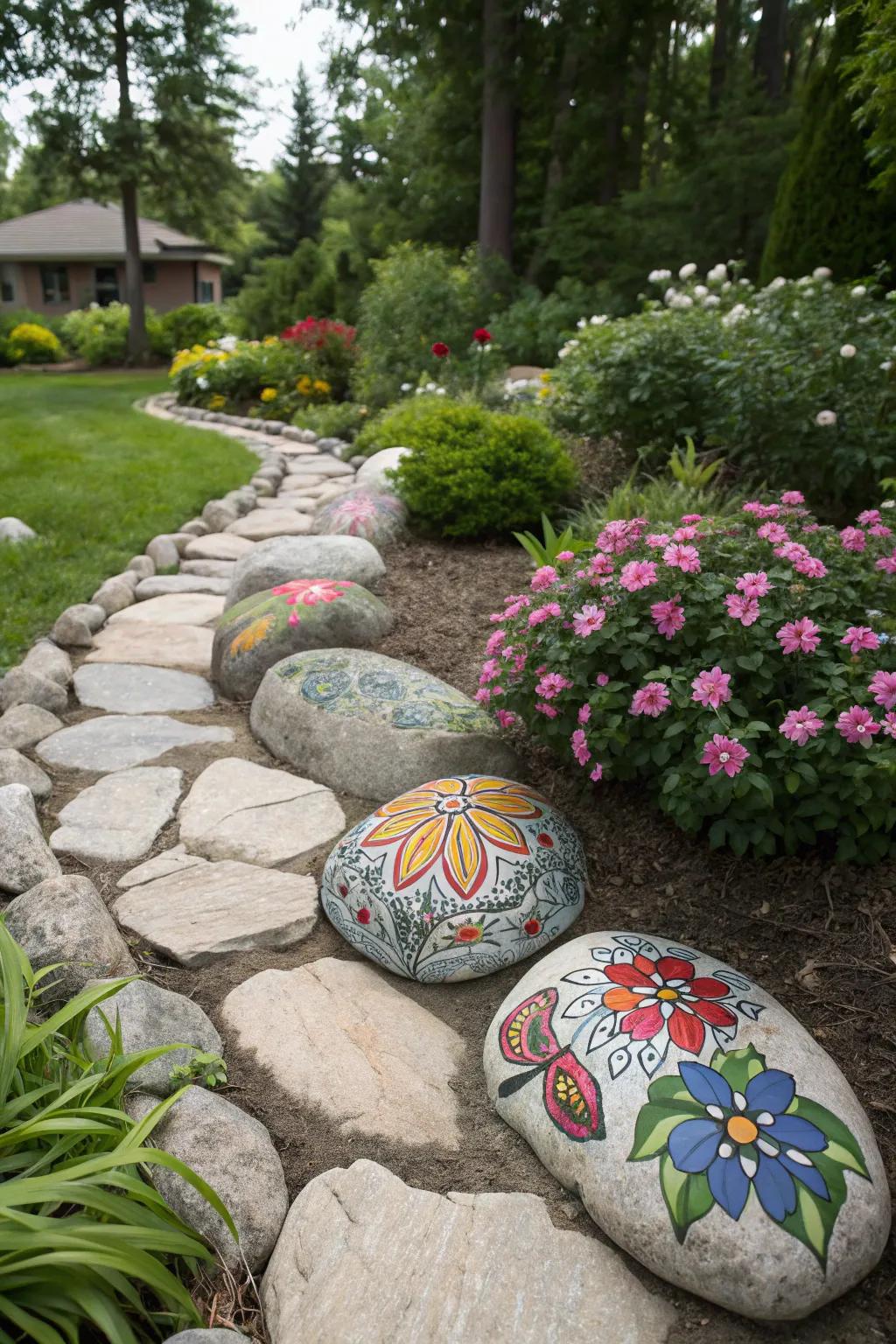 Celebrate the seasons with creative pebble decor.