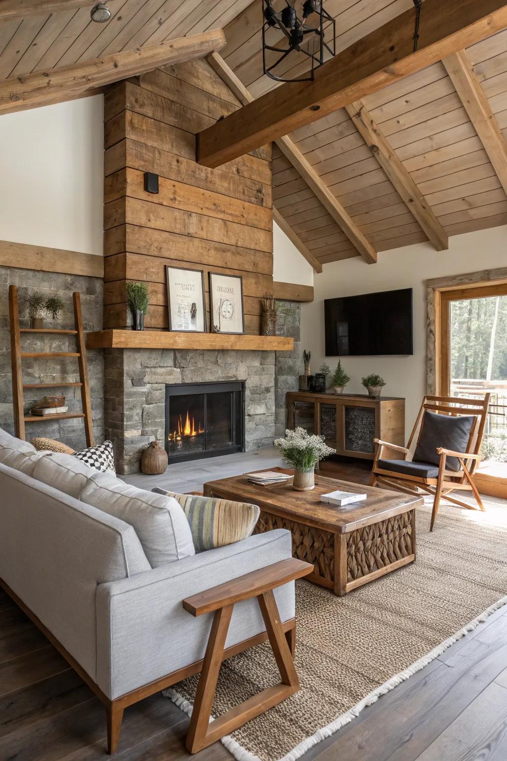 Modern components blend seamlessly with countryside charm.