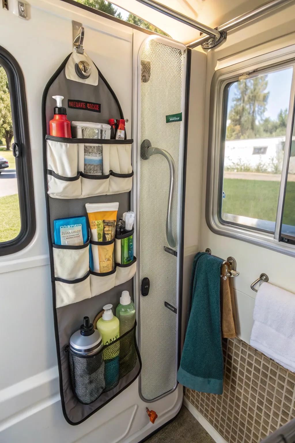 Keep shower essentials organized.