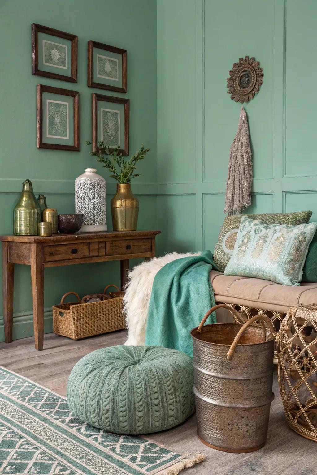 A room where depth and texture were prioritized.