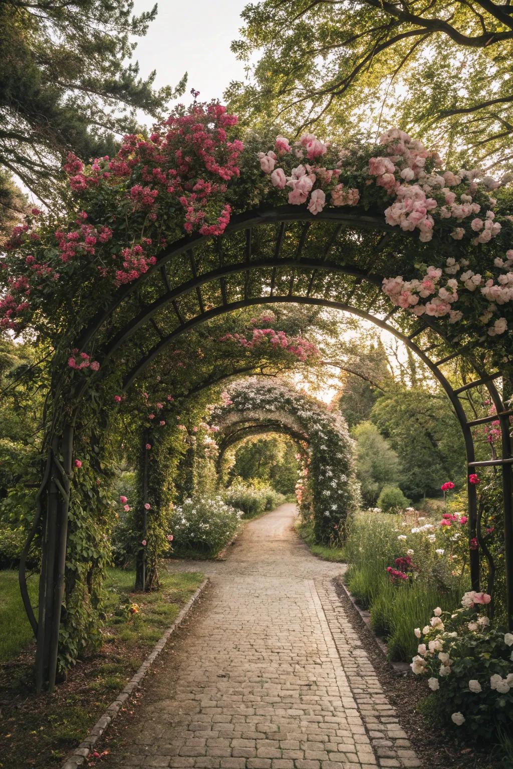 Establish romance with an enchanting floral arch.