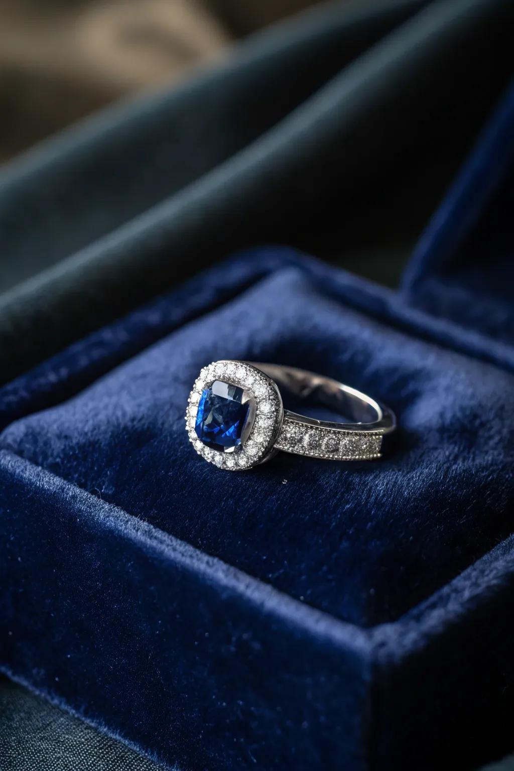 A stunning ring featuring a vibrant gemstone for a touch of color.
