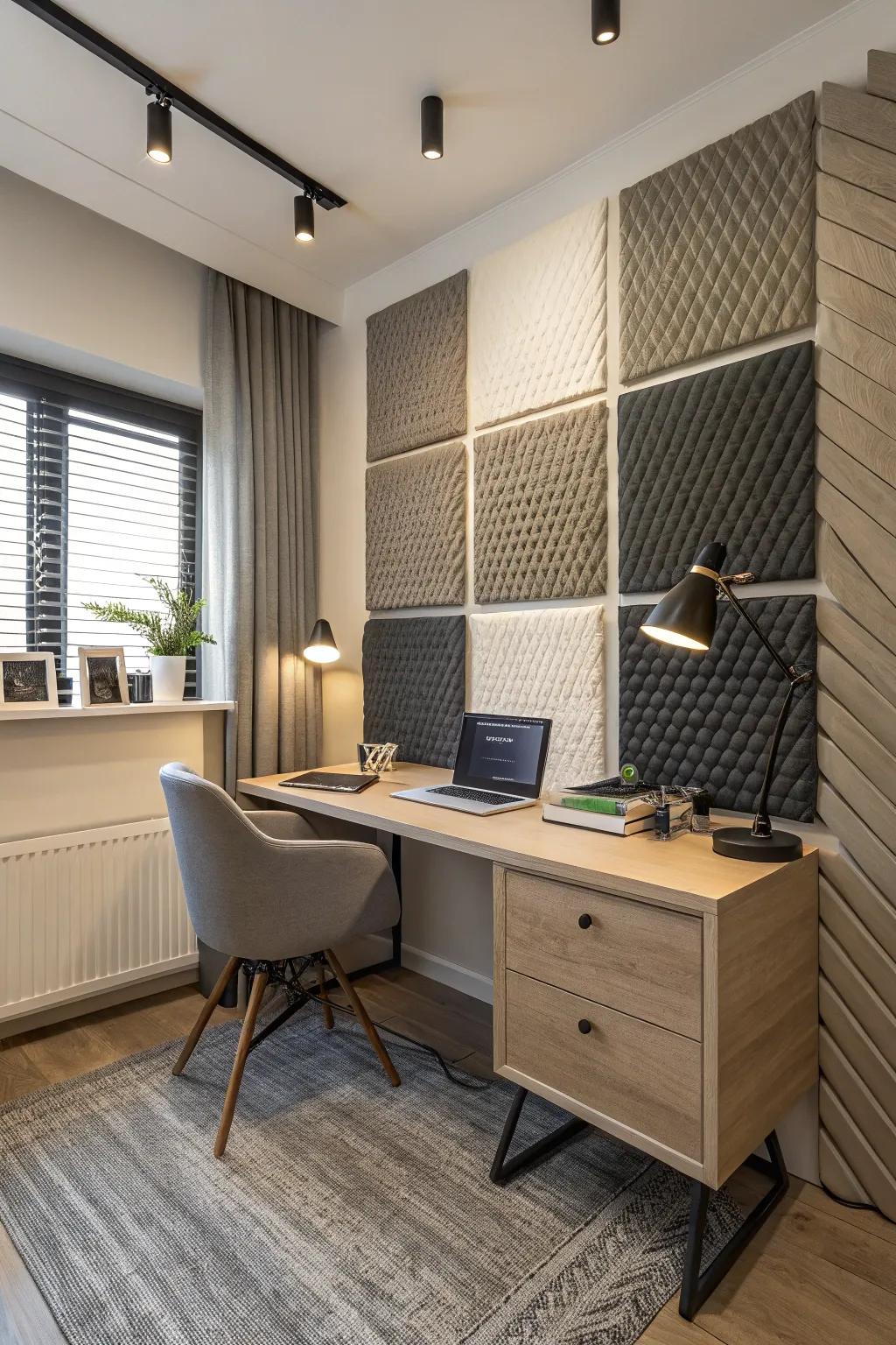 Sound dampening creates a calm, focused work environment.