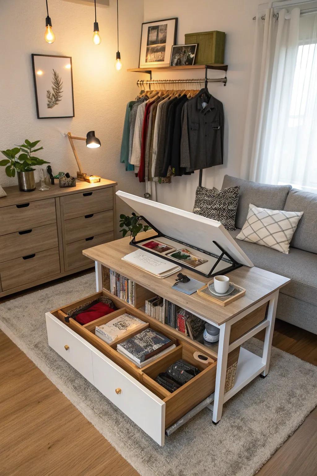 Convertible tables offer versatility and adaptability.
