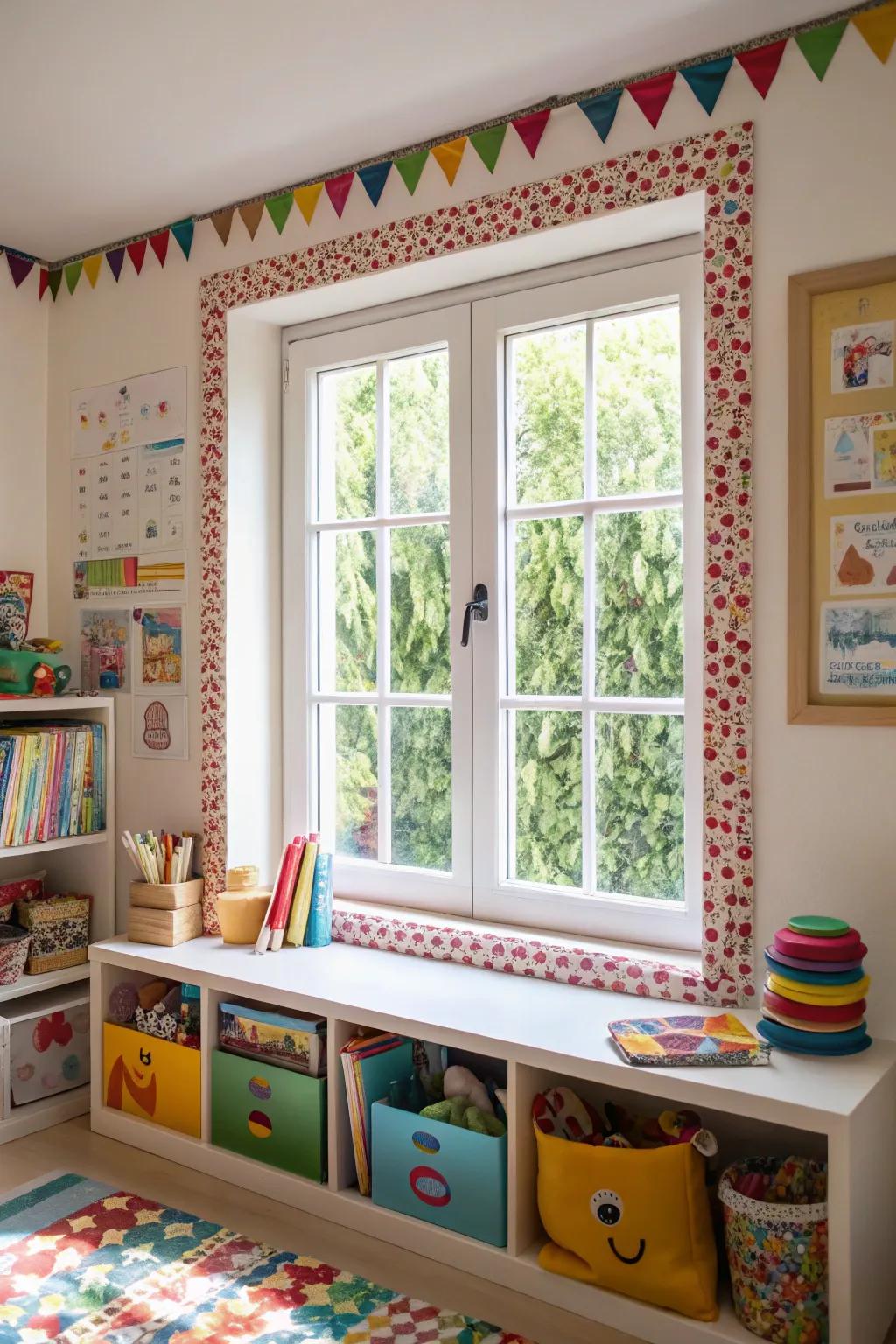 Patterned trim adds visual interest and sparks creativity.